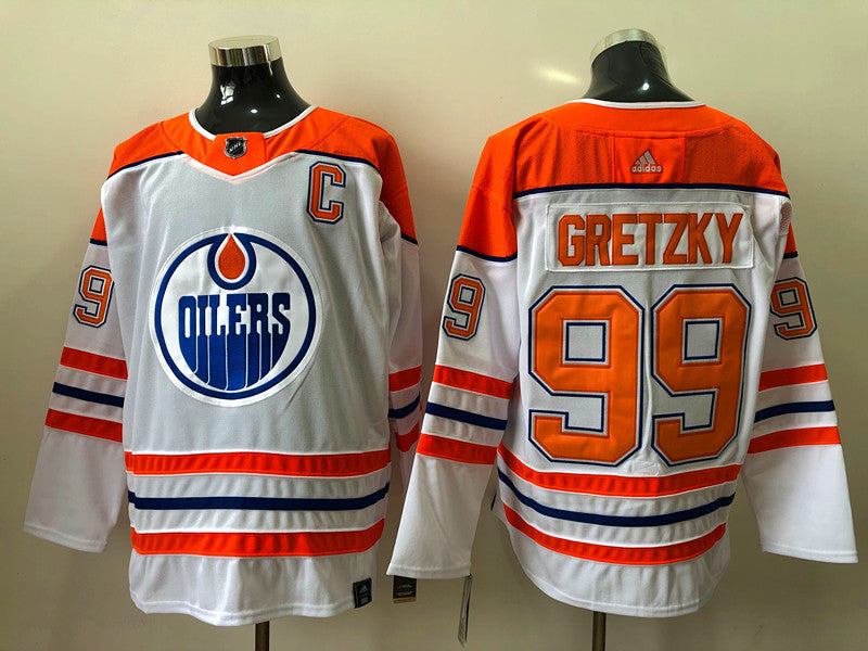 Men's Edmonton Oilers Wayne Gretzky #99 White Breakaway Jerseys
