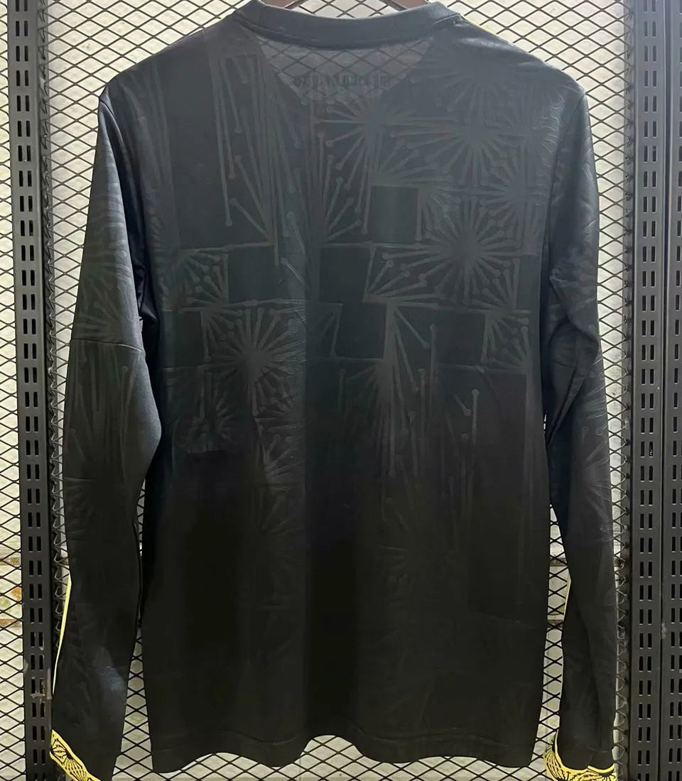2025 Mexico Black Special Edition Long Sleeve Fans Soccer Jersey Back