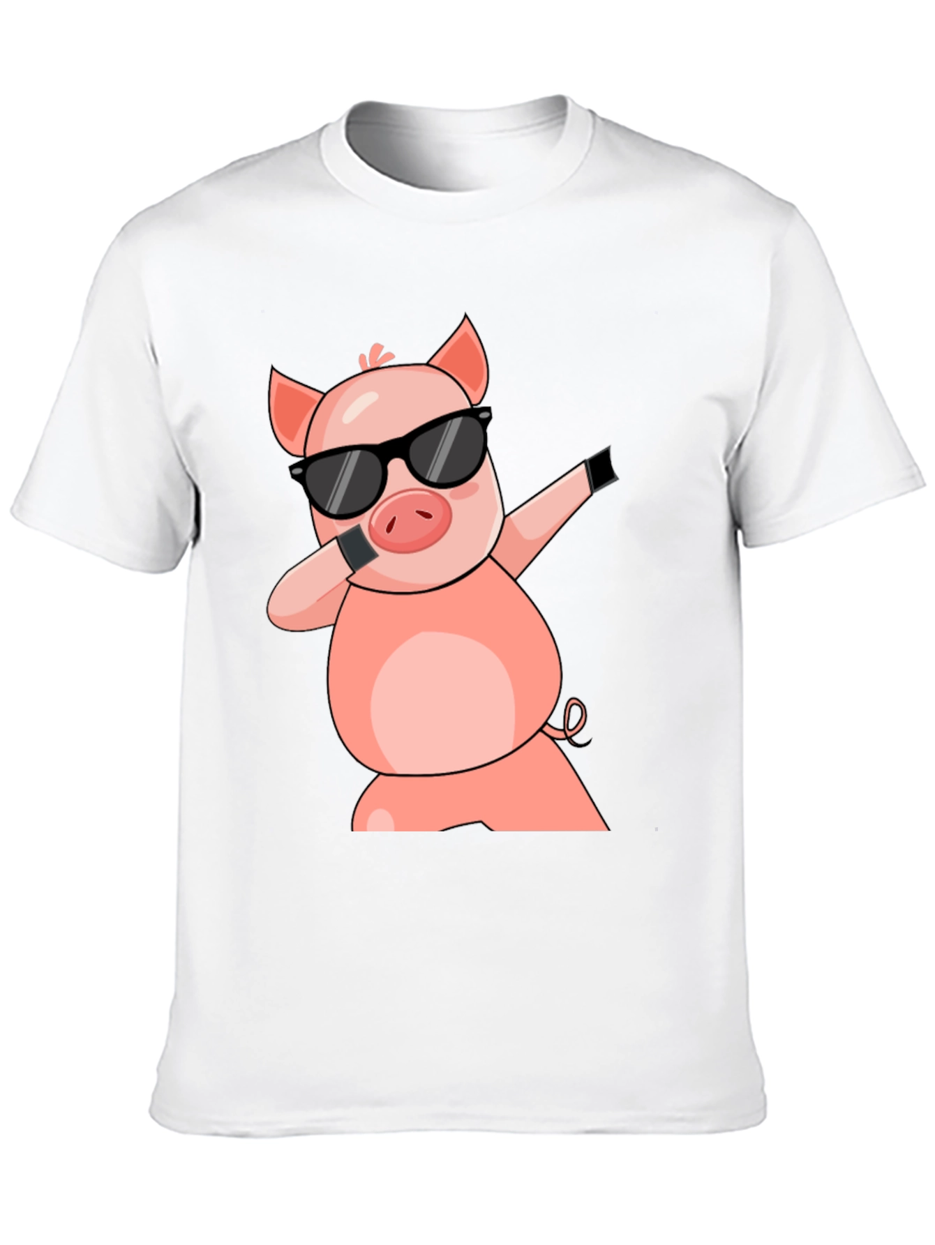 Dabbing Pig T-Shirt - Cool Cartoon Graphic Tee