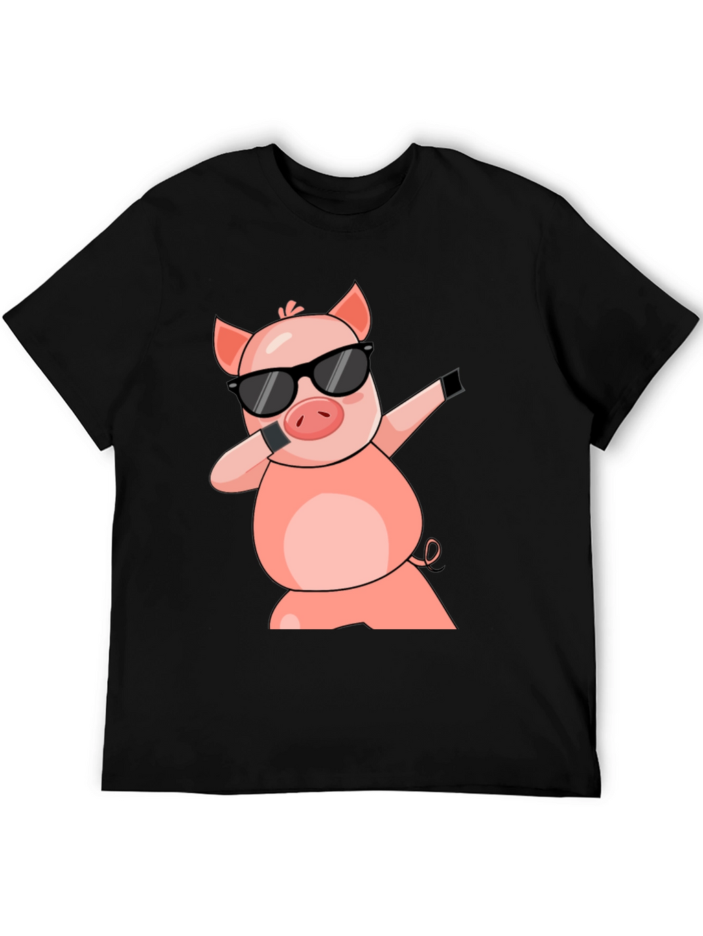 Dabbing Pig T-Shirt - Cool Cartoon Graphic Tee