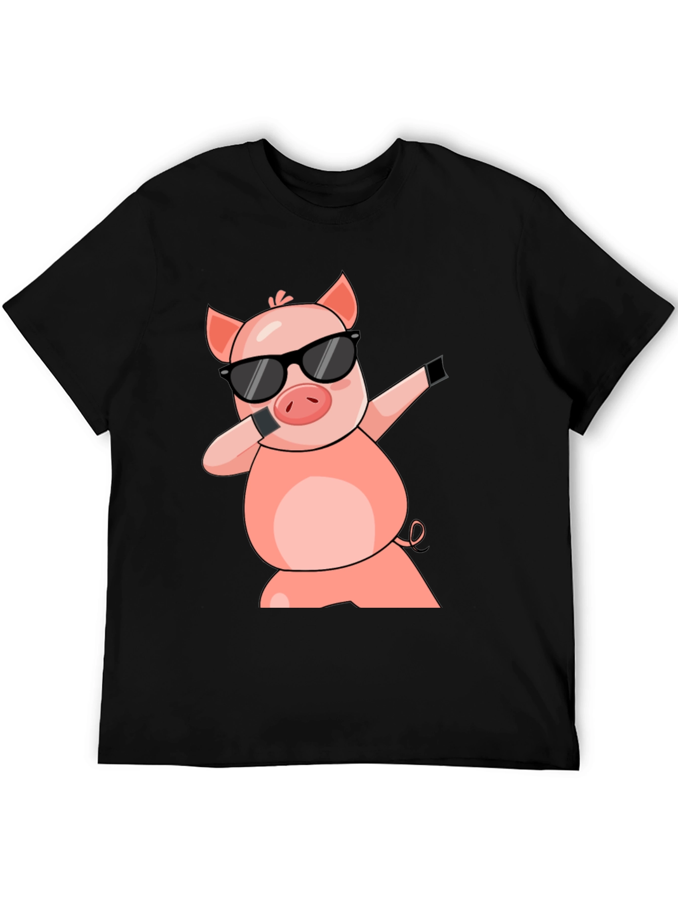 Dabbing Pig T-Shirt - Cool Cartoon Graphic Tee