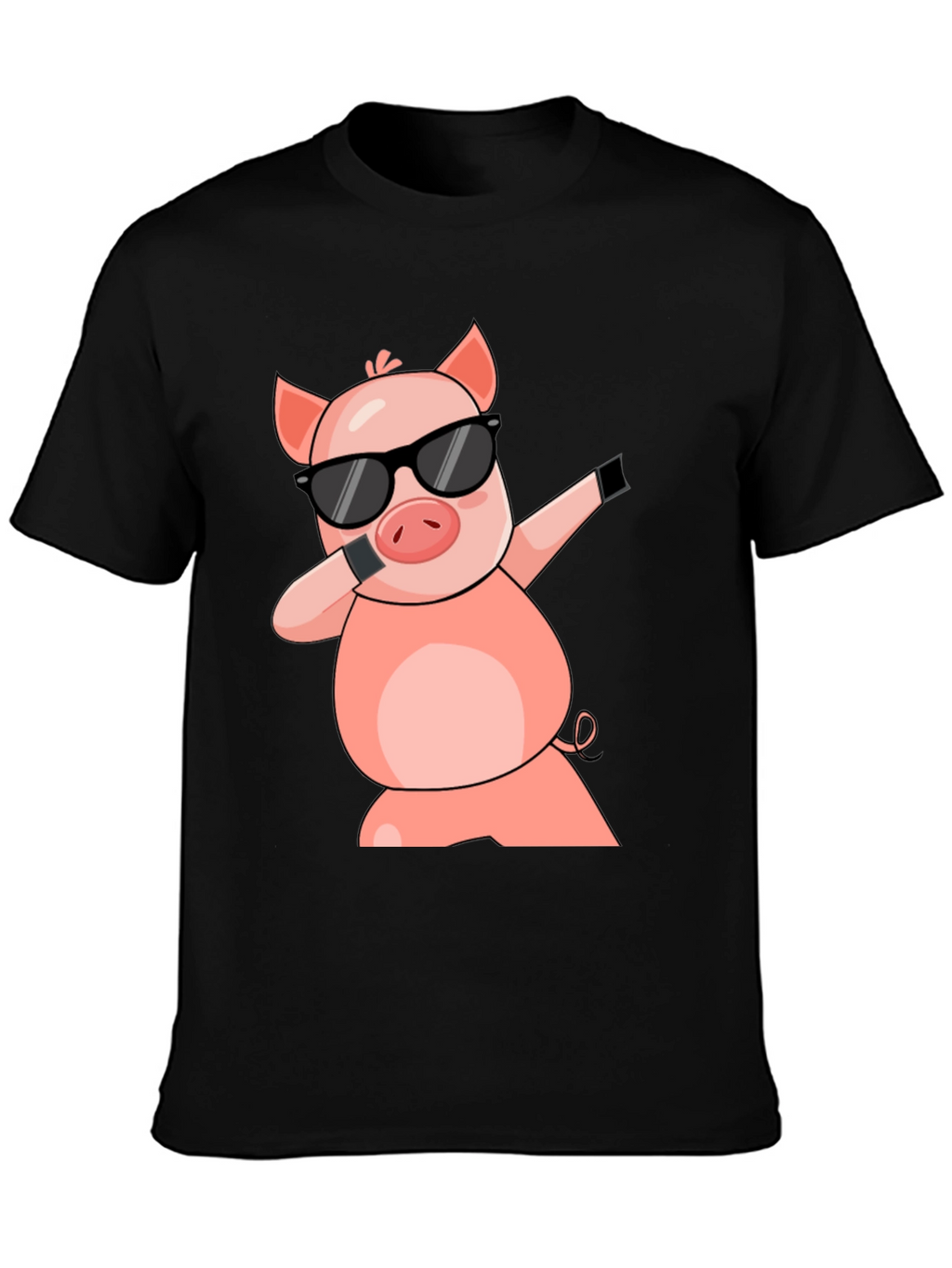 Dabbing Pig T-Shirt - Cool Cartoon Graphic Tee