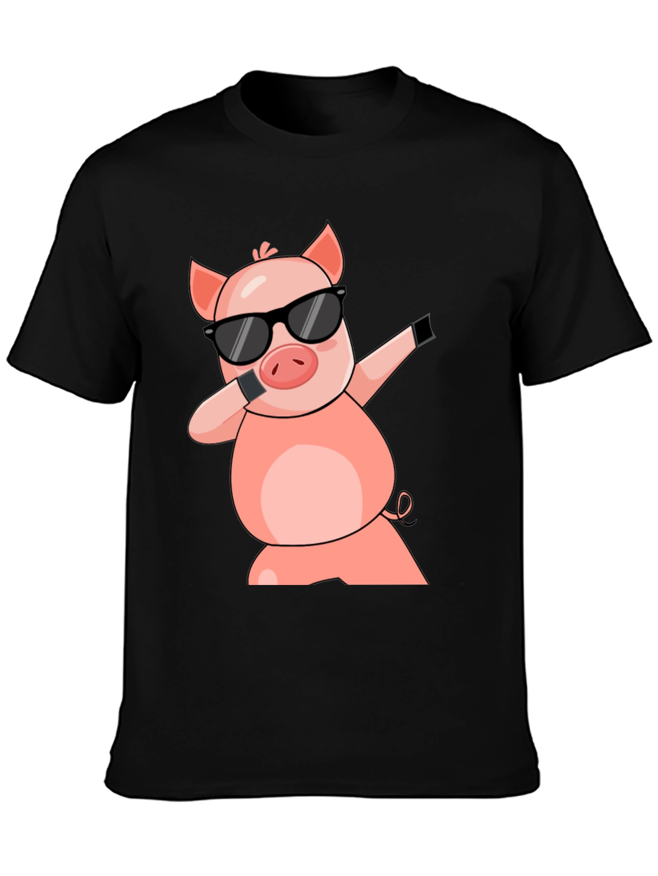 Dabbing Pig T-Shirt - Cool Cartoon Graphic Tee