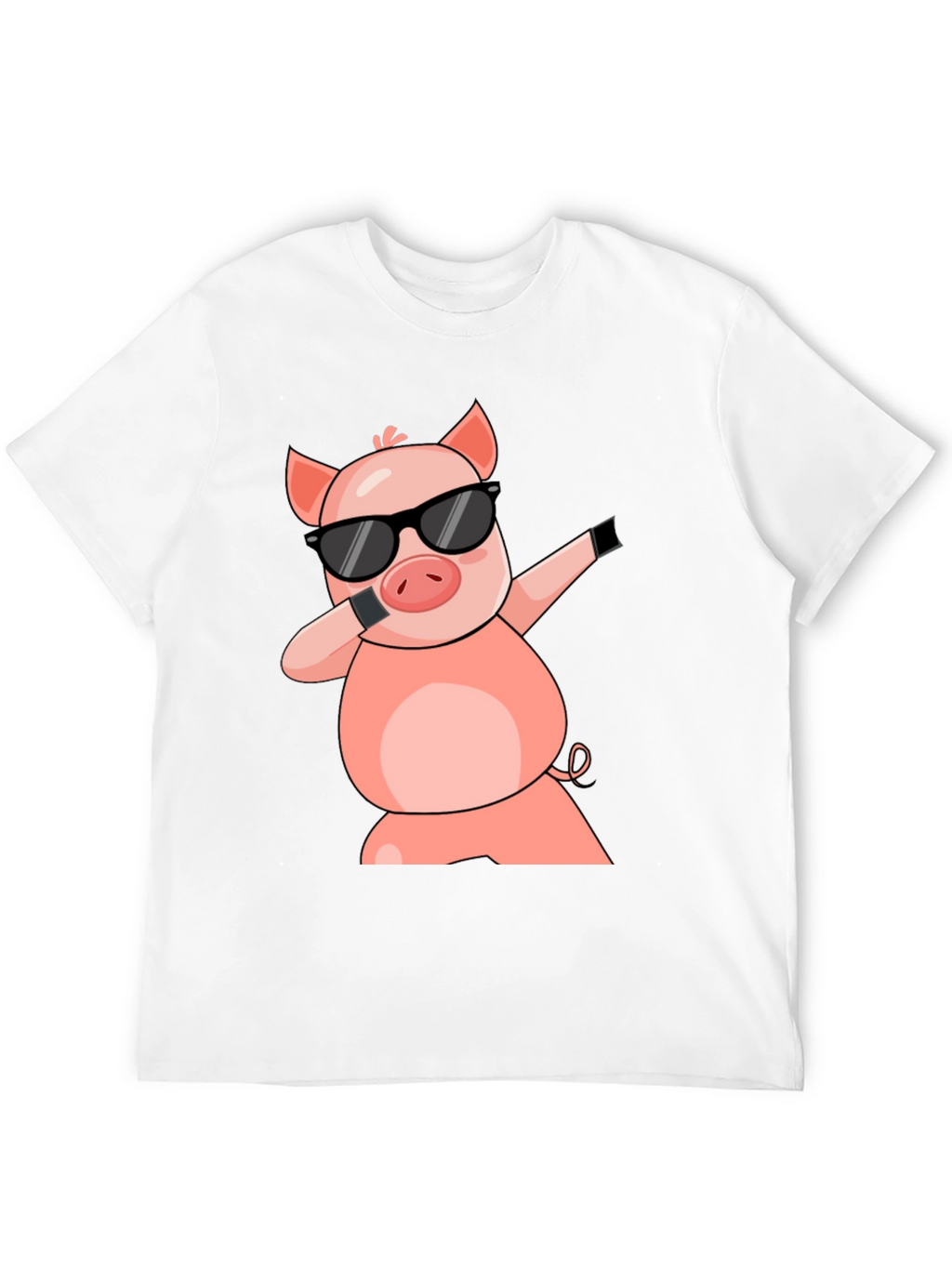 Dabbing Pig T-Shirt - Cool Cartoon Graphic Tee