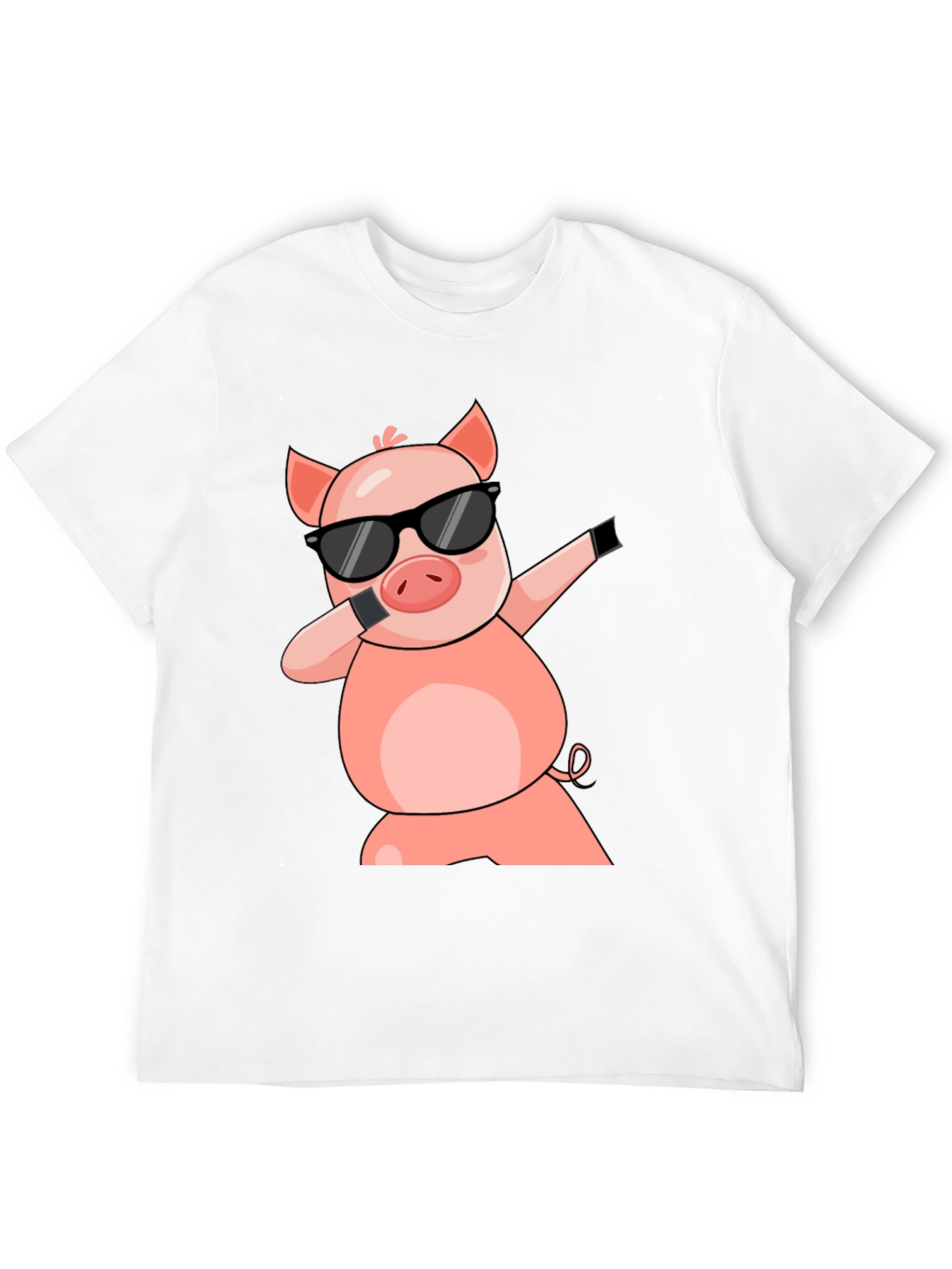Dabbing Pig T-Shirt - Cool Cartoon Graphic Tee