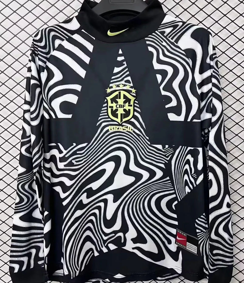 2026/27 Brazil Goalkeeper Long Sleeve Soccer Jersey Front