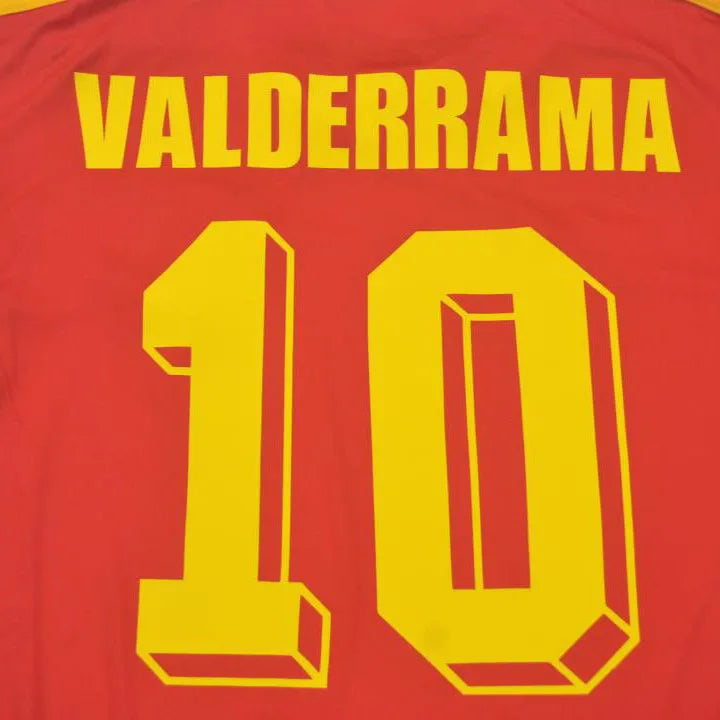 1990 Colombia Home Retro Soccer Jersey Detail 3