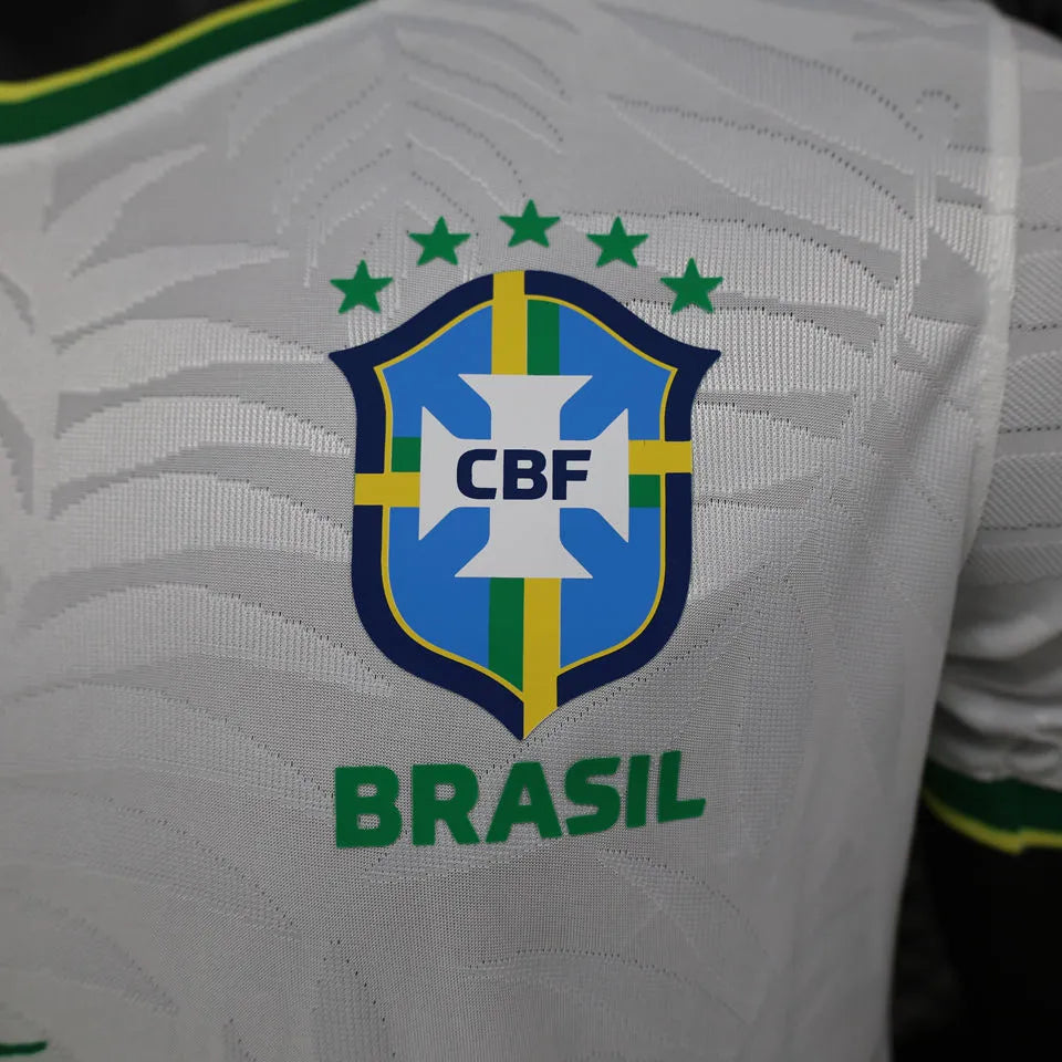 2022/23 Brazil Special Edition White Player Version Jersey Detail 2