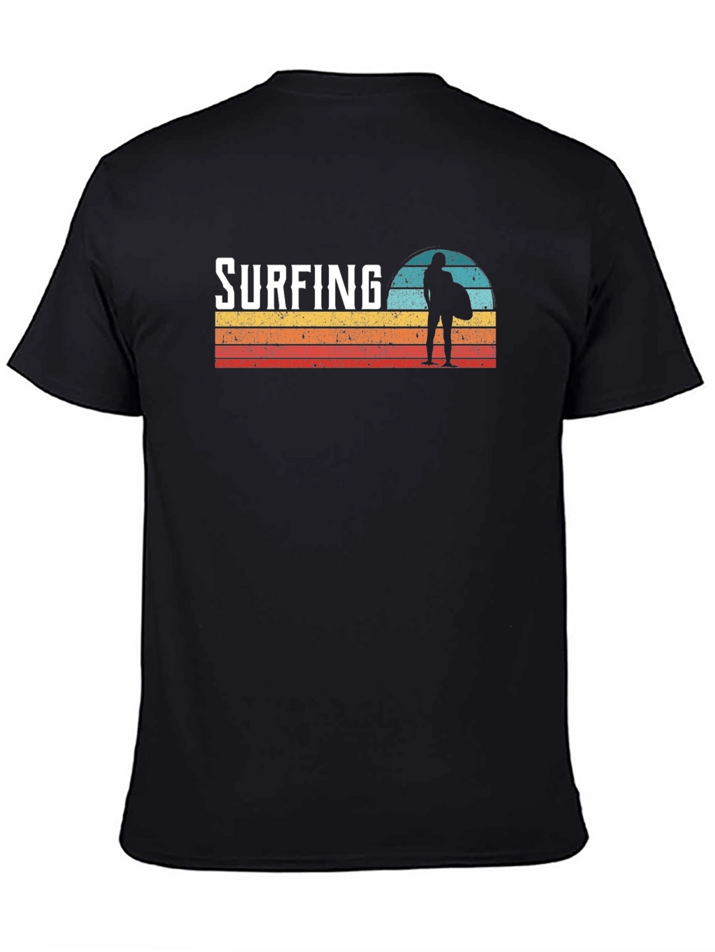 Surfing Sunset Graphic Tee - Cool Surfer T-Shirt