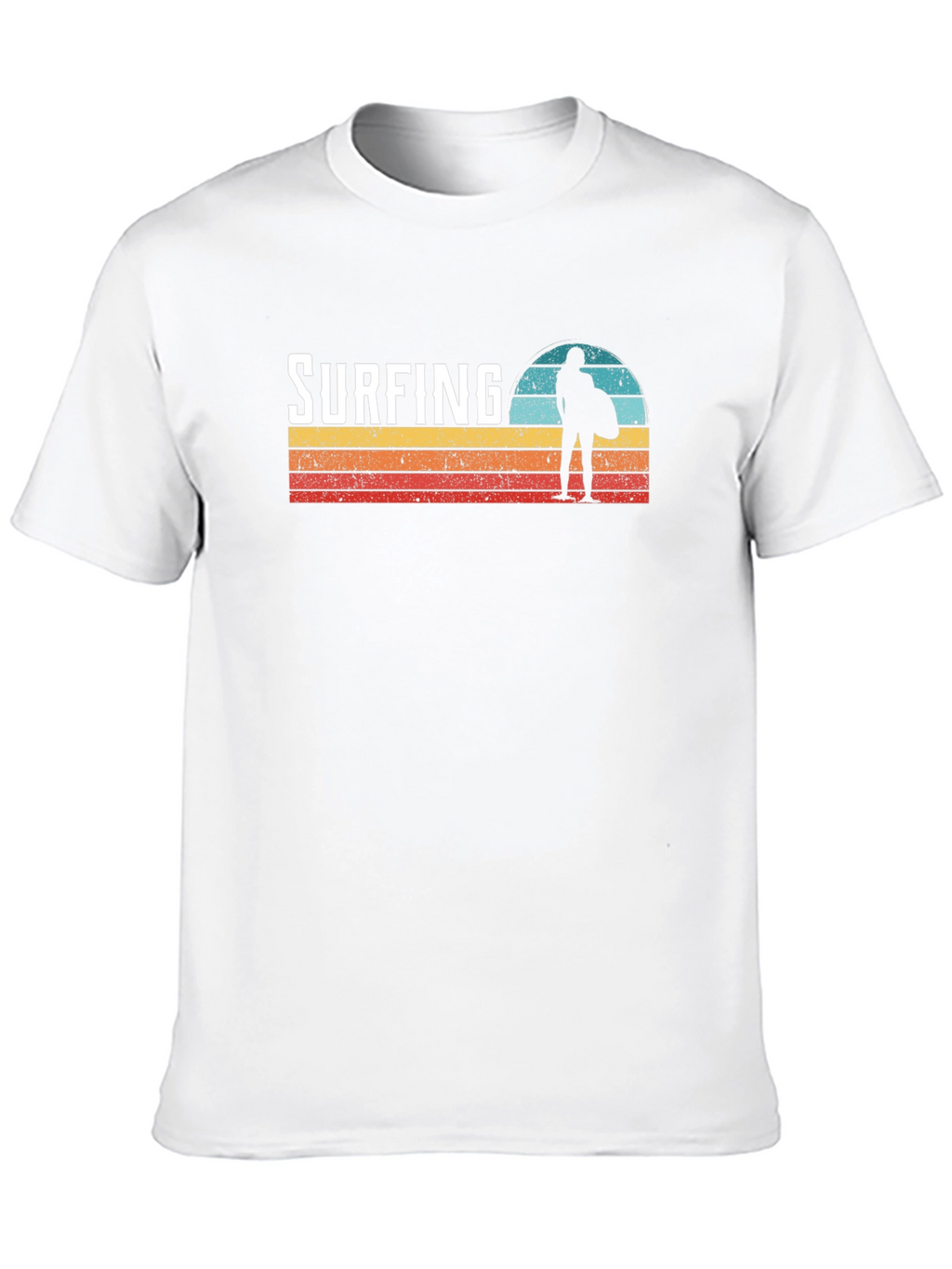 Surfing Sunset Graphic Tee - Cool Surfer T-Shirt