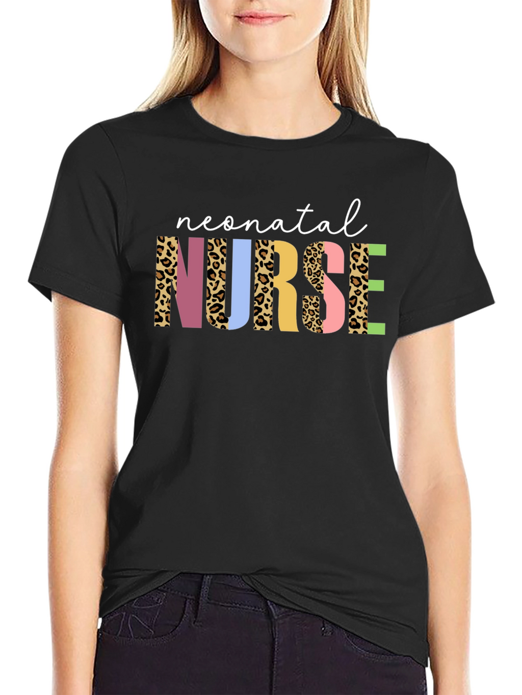 Neonatal Nurse Leopard Print T-Shirt
