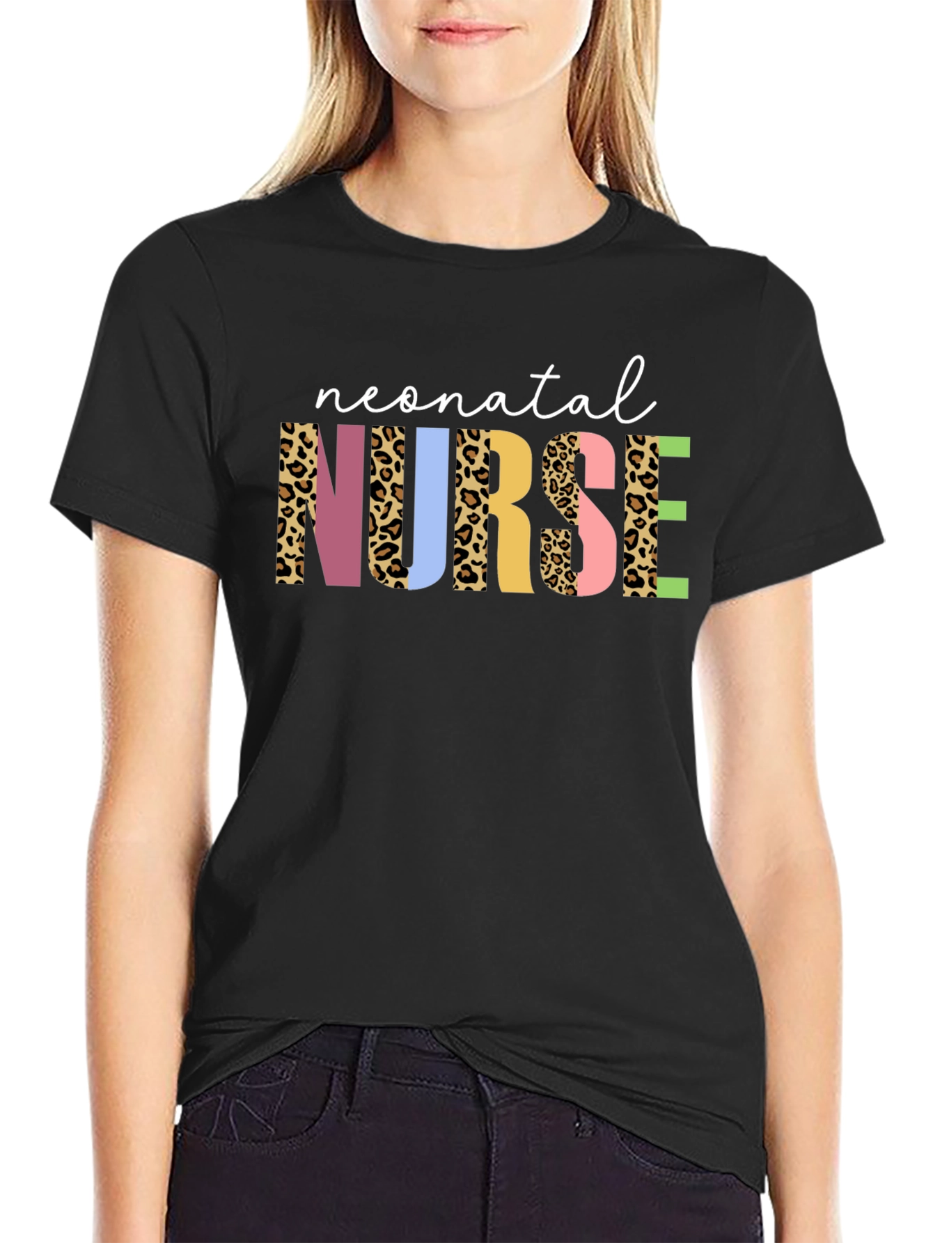 Neonatal Nurse Leopard Print T-Shirt