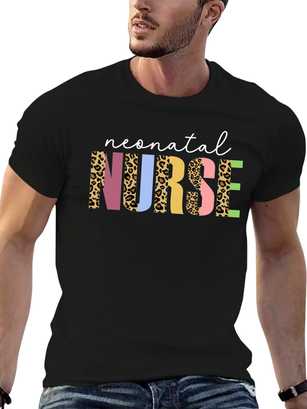 Neonatal Nurse Leopard Print T-Shirt