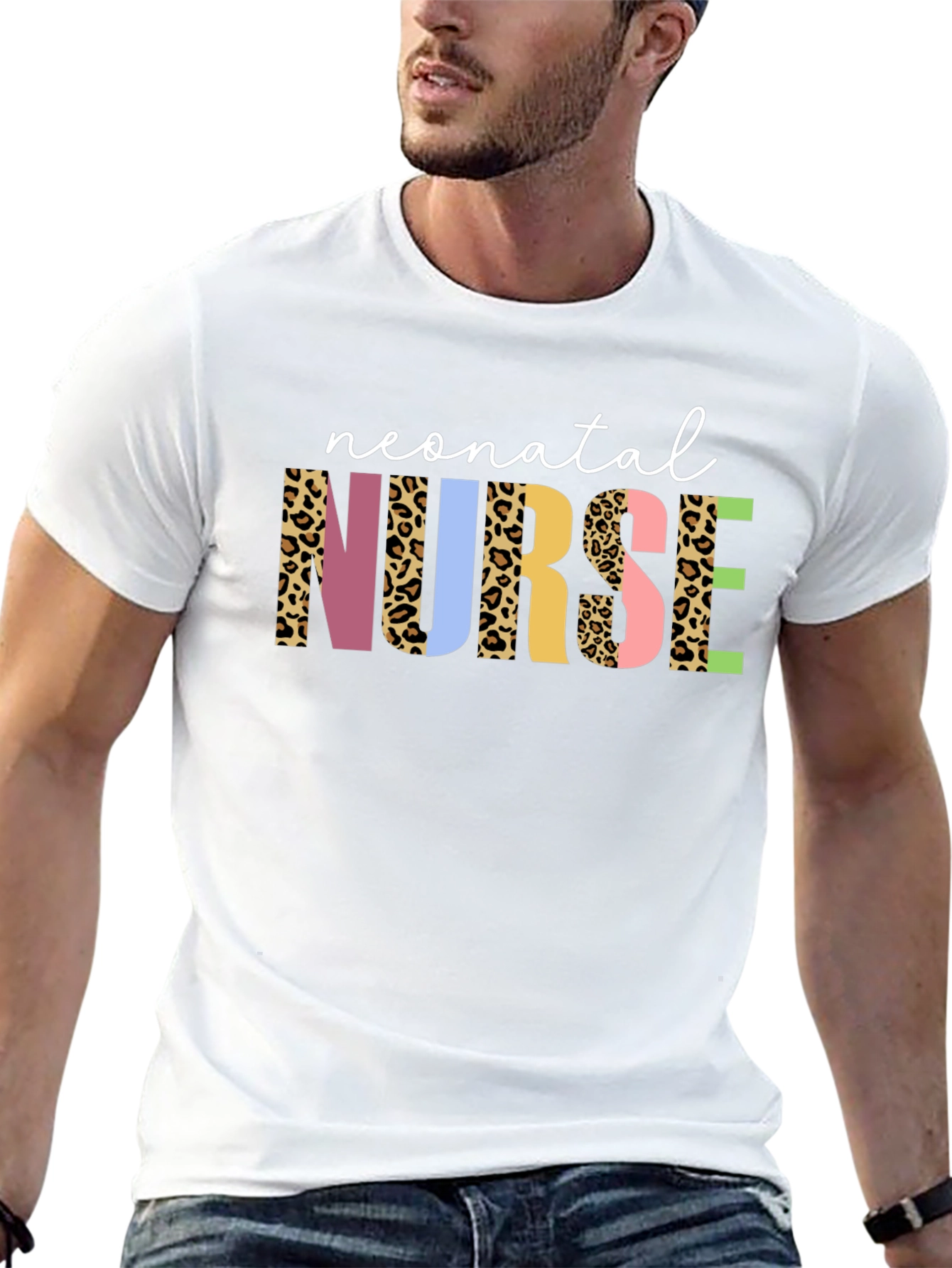 Neonatal Nurse Leopard Print T-Shirt