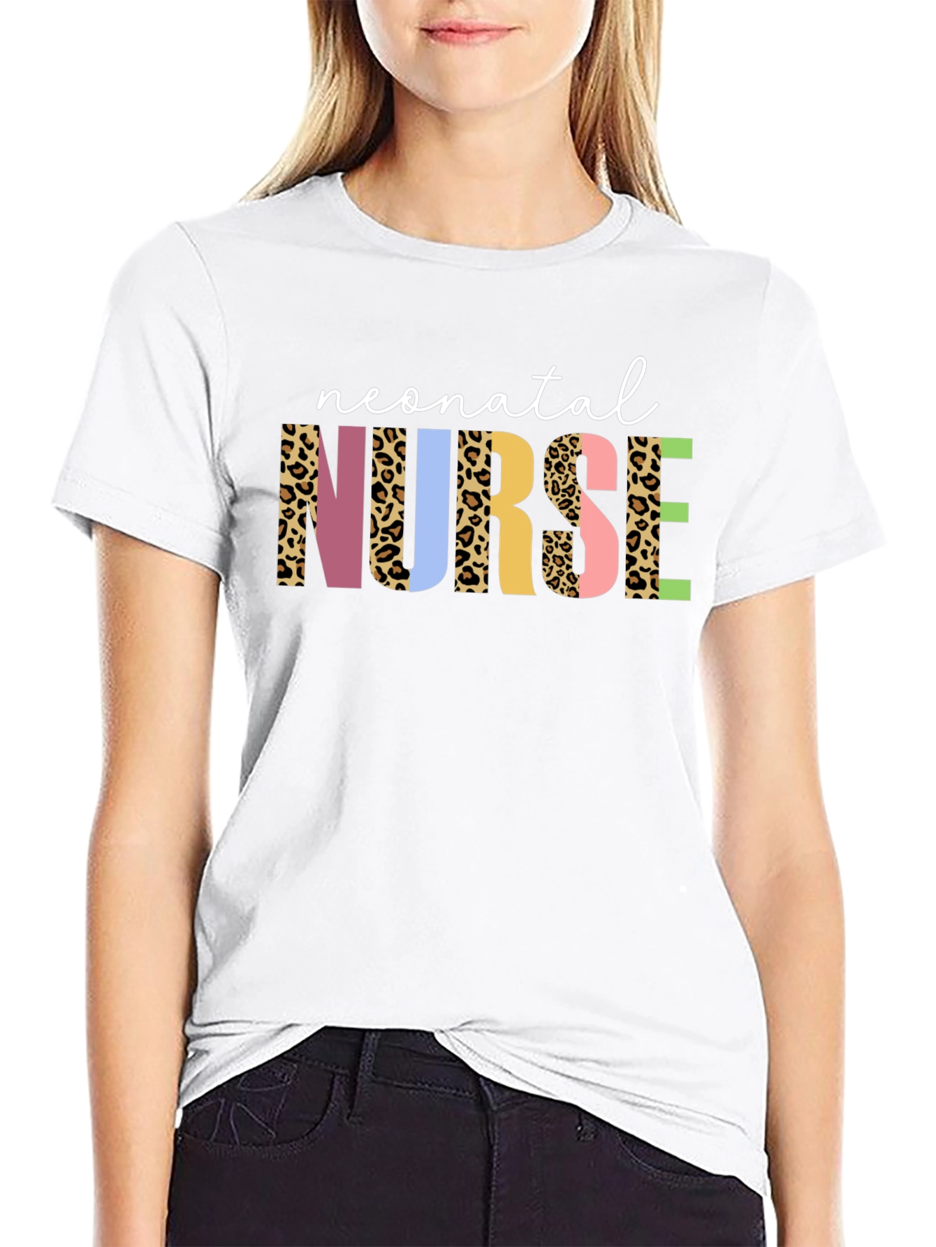 Neonatal Nurse Leopard Print T-Shirt