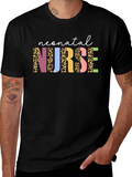 Neonatal Nurse Leopard Print T-Shirt