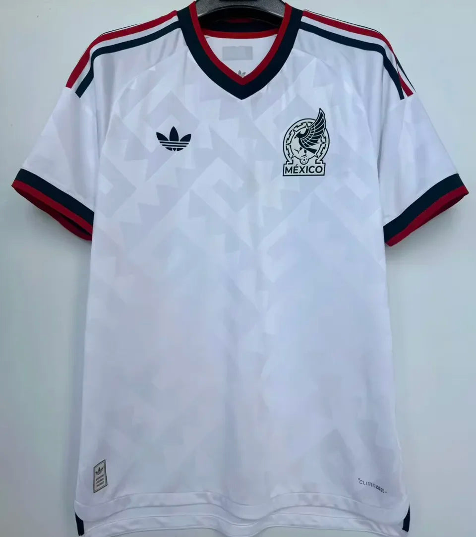 2026/27 Mexico 1:1 Quality Away White Fans Soccer Jersey Detail 2