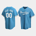 Men's Los Angeles Dodgers Light Blue Alternate Cooperstown Collection Custom Jerseys