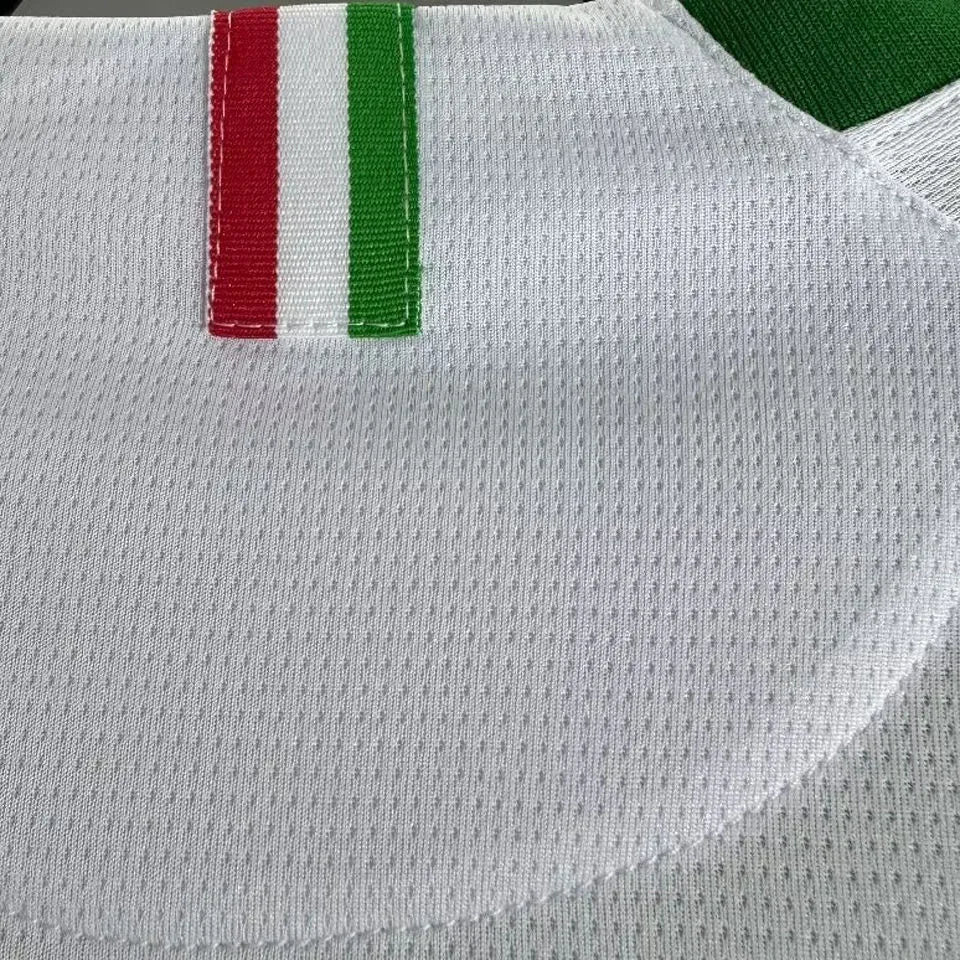 2006 Mexico Away White Retro Soccer Jersey Detail 3