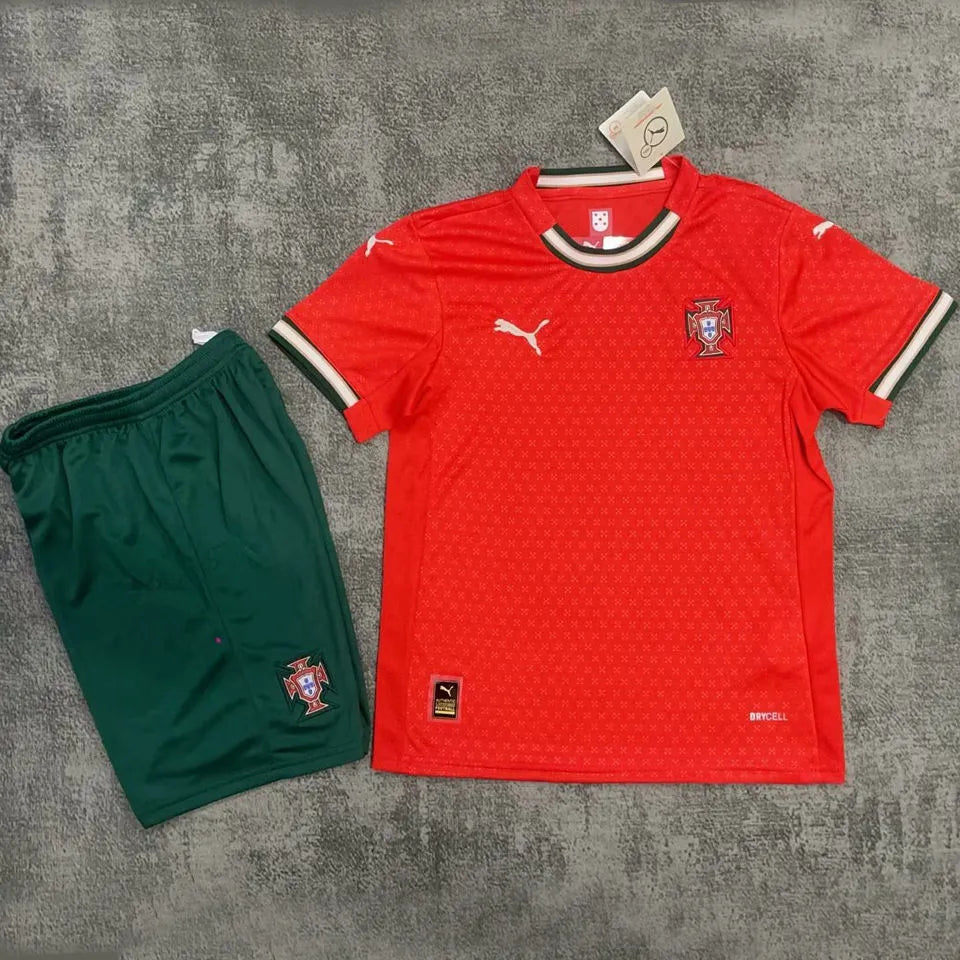 2004 Portugal Home Retro Soccer Jersey Detail 2