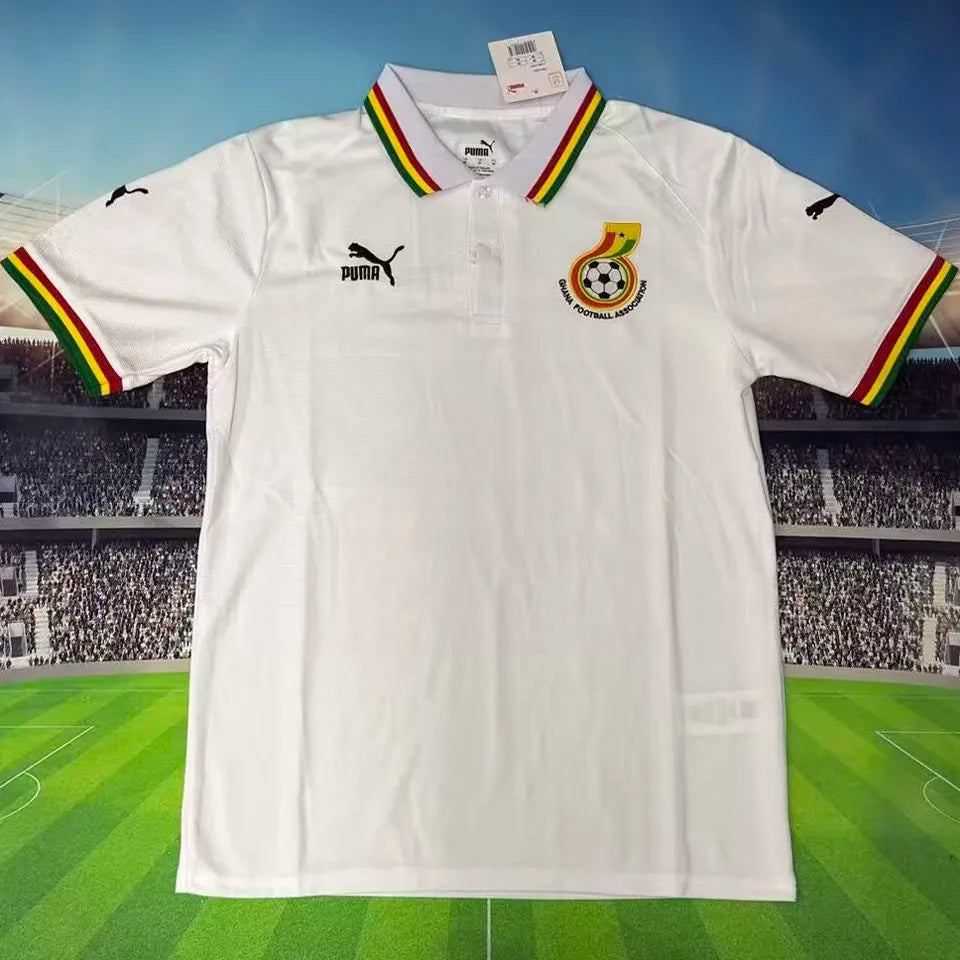 2026/27 Ghana White Special Edition Fans Soccer Jersey Front