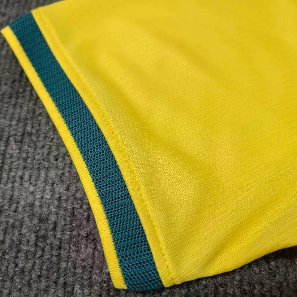 NEYMAR JR #10 Brazil 1:1 Quality Home Yellow Fans Soccer Jersey 2026/27 ★★ Detail 4