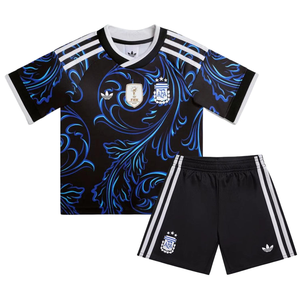Kids Argentina Away Jersey Kit World Cup 2026 Back
