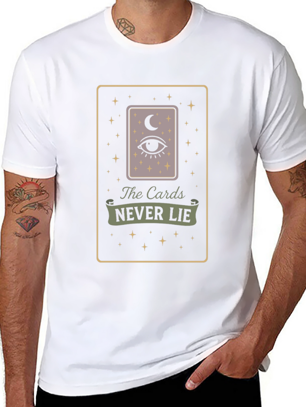 The Cards Never Lie Tarot Graphic T-Shirt