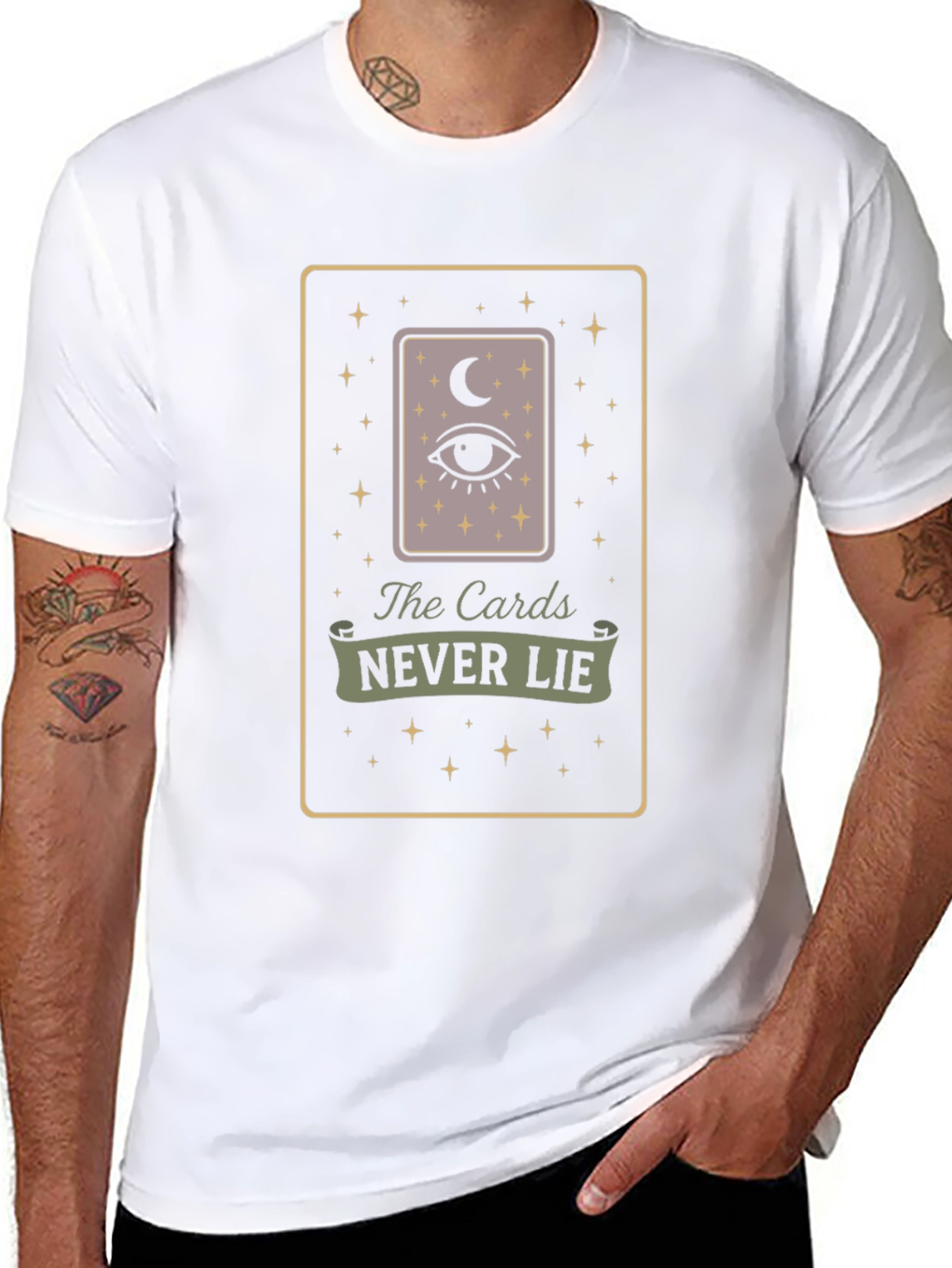 The Cards Never Lie Tarot Graphic T-Shirt