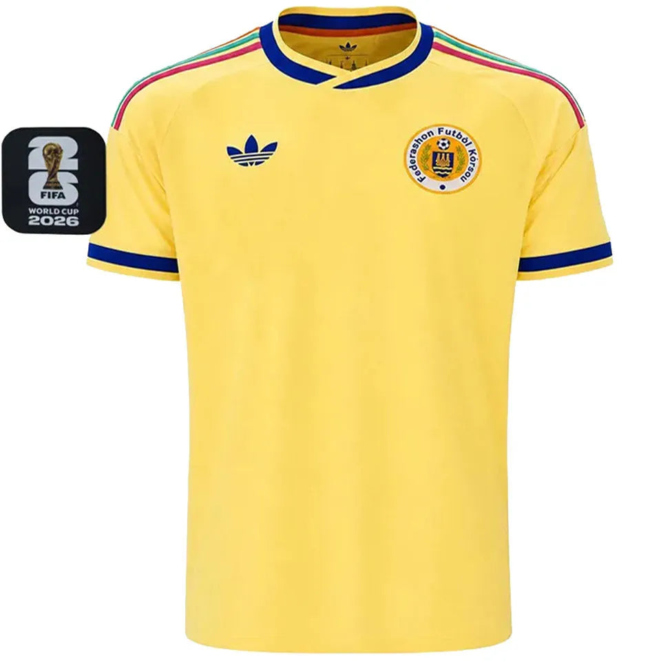 2026/27 Curacao Away Fans Soccer Jersey 库拉索 (Have Right Patch 有右臂章 黑底白字） Front