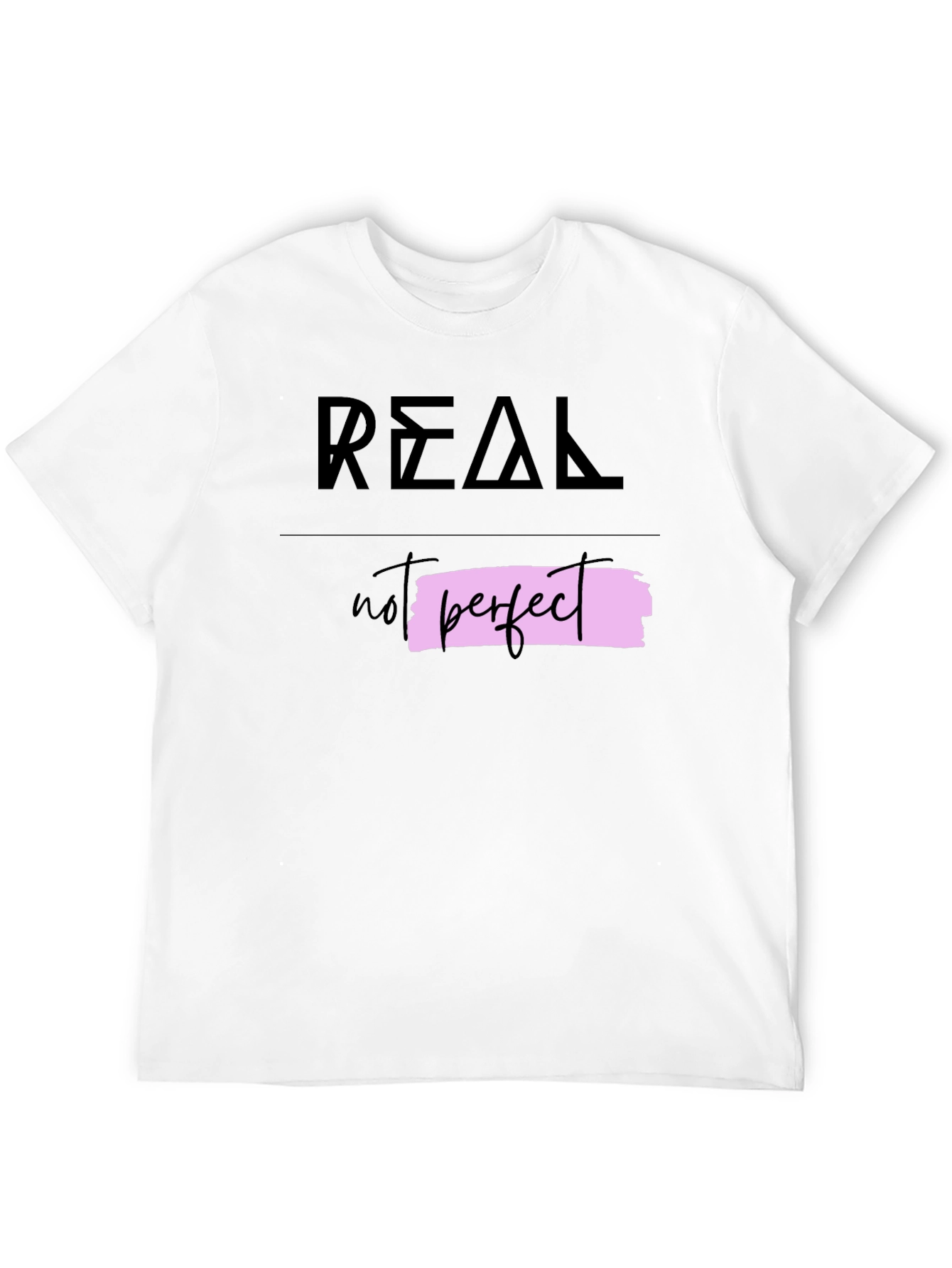 Real Not Perfect Graphic Tee - Trendy Casual Wear