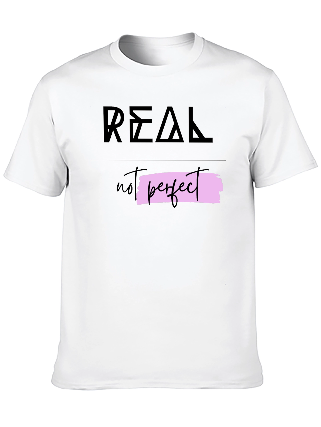 Real Not Perfect Graphic Tee - Trendy Casual Wear