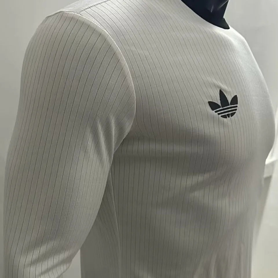 2025 Germany 125Th White Player Version Long Sleeve Soccer Jersey Detail 4
