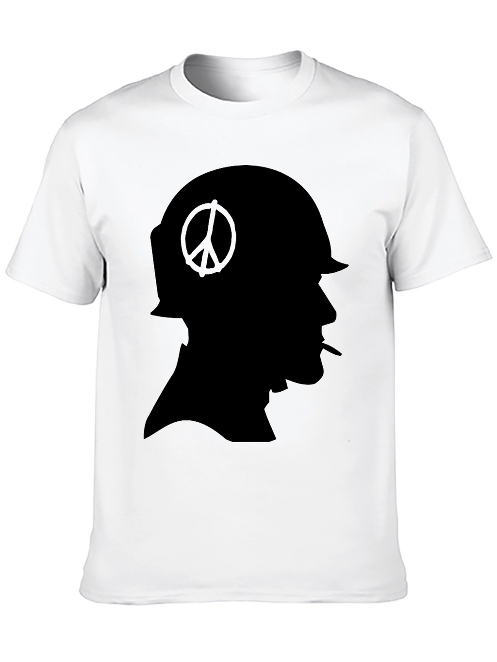 Peace Soldier Black T-Shirt - Anti-War Design