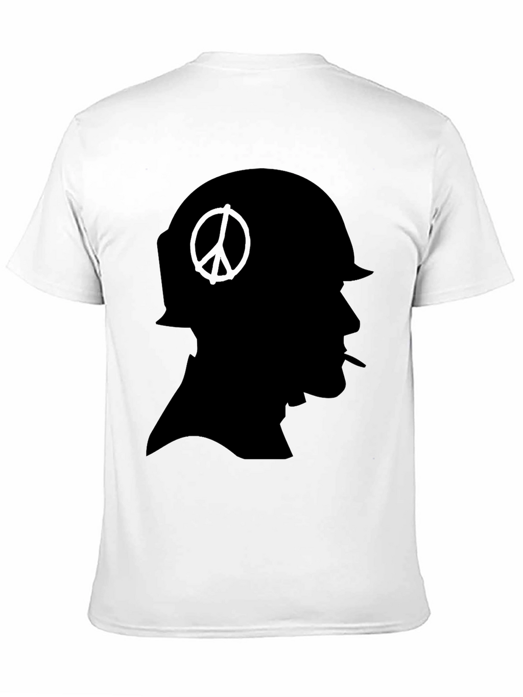 Peace Soldier Black T-Shirt - Anti-War Design