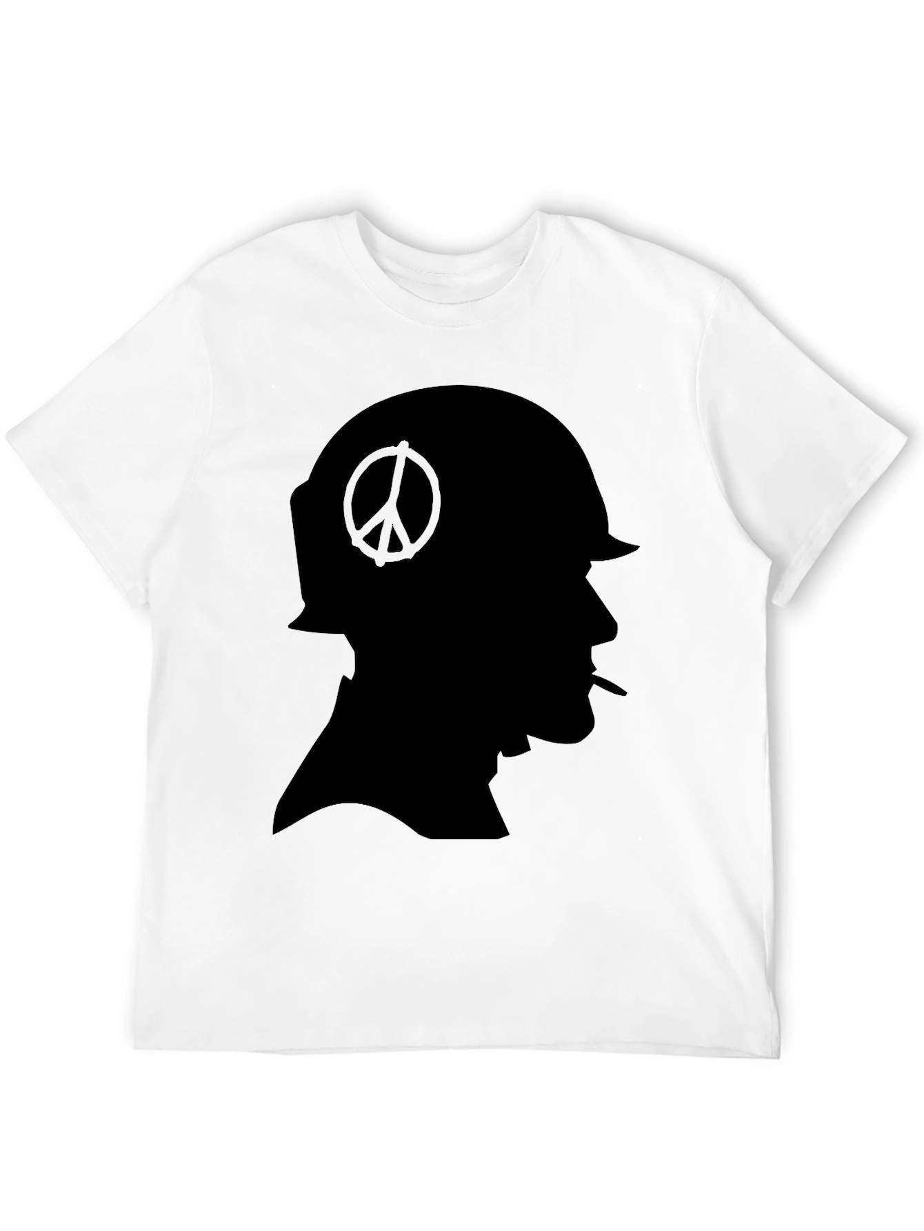 Peace Soldier Black T-Shirt - Anti-War Design