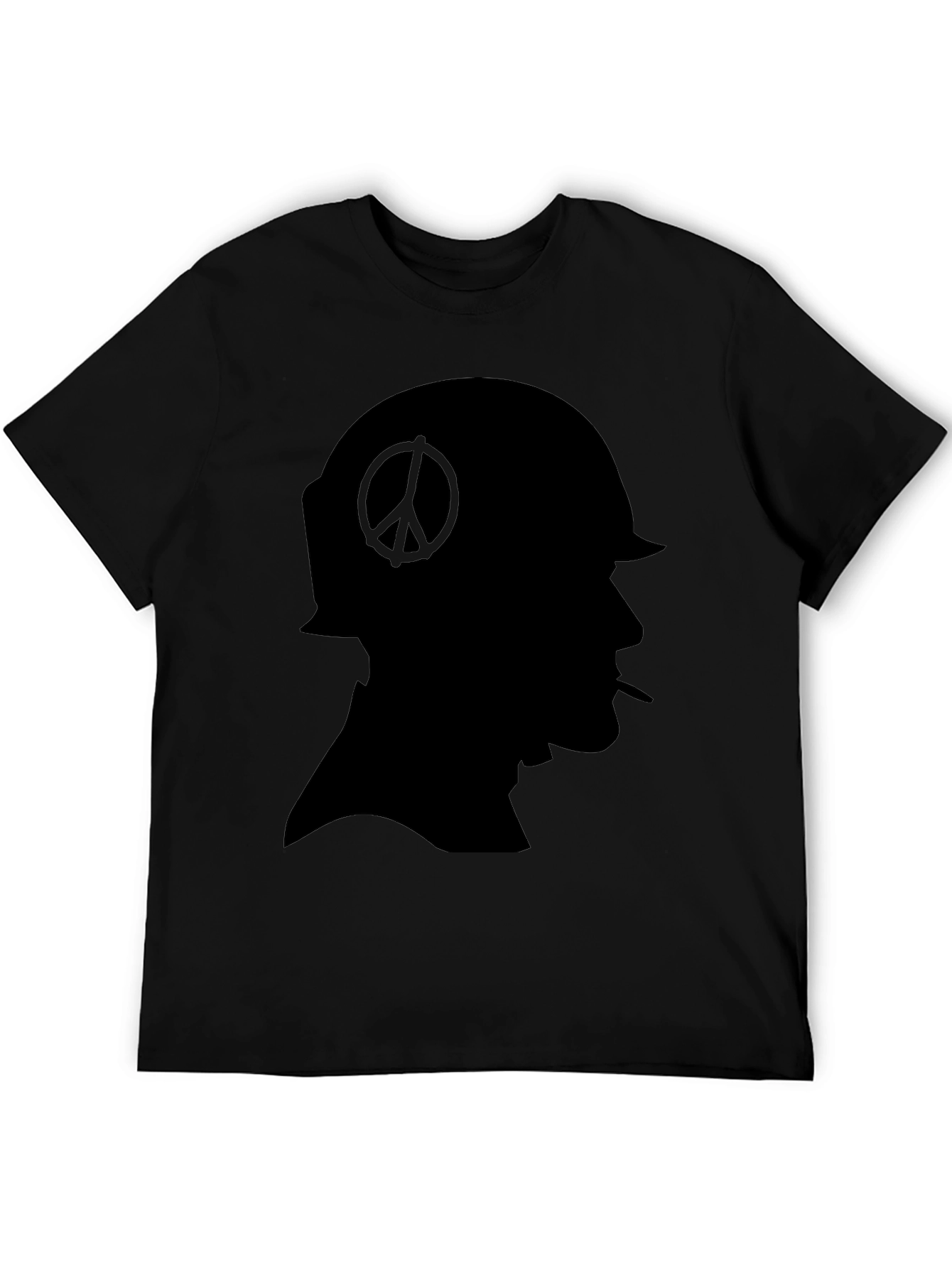 Peace Soldier Black T-Shirt - Anti-War Design