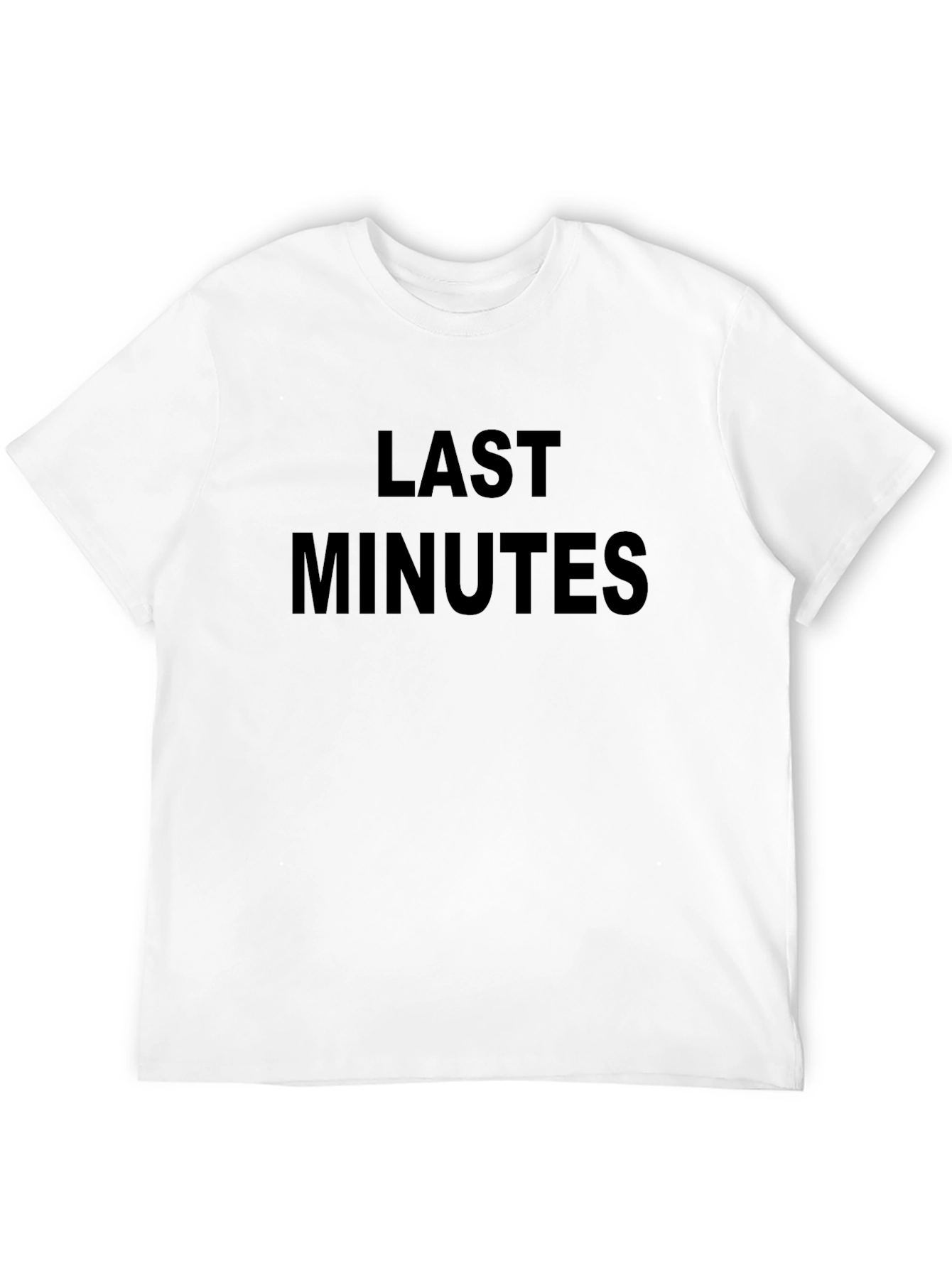 Last Minutes Black Graphic Tee