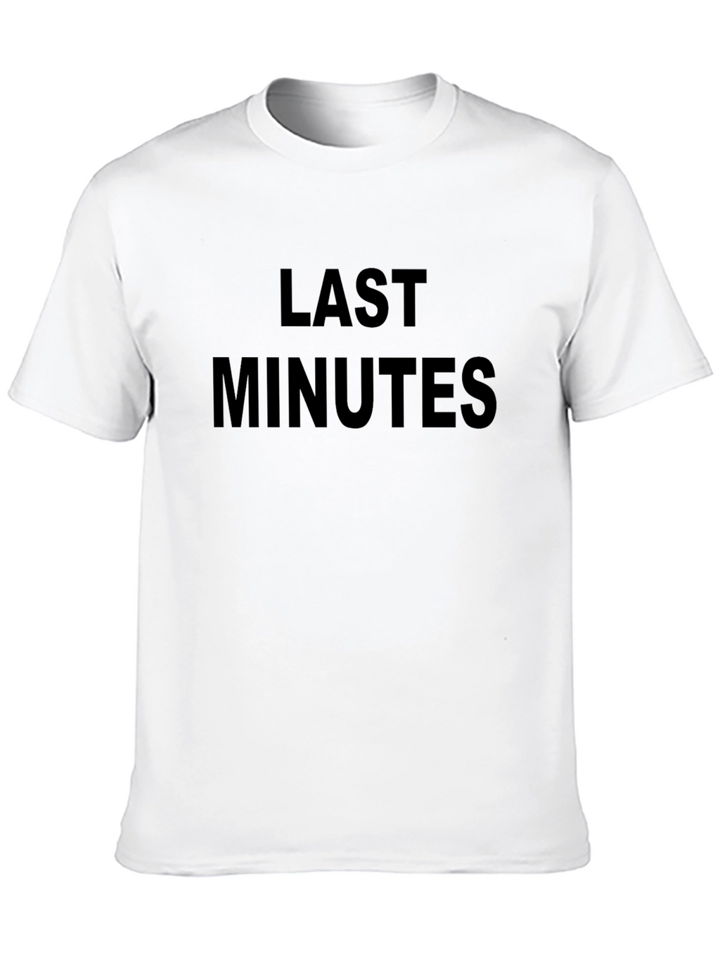 Last Minutes Black Graphic Tee