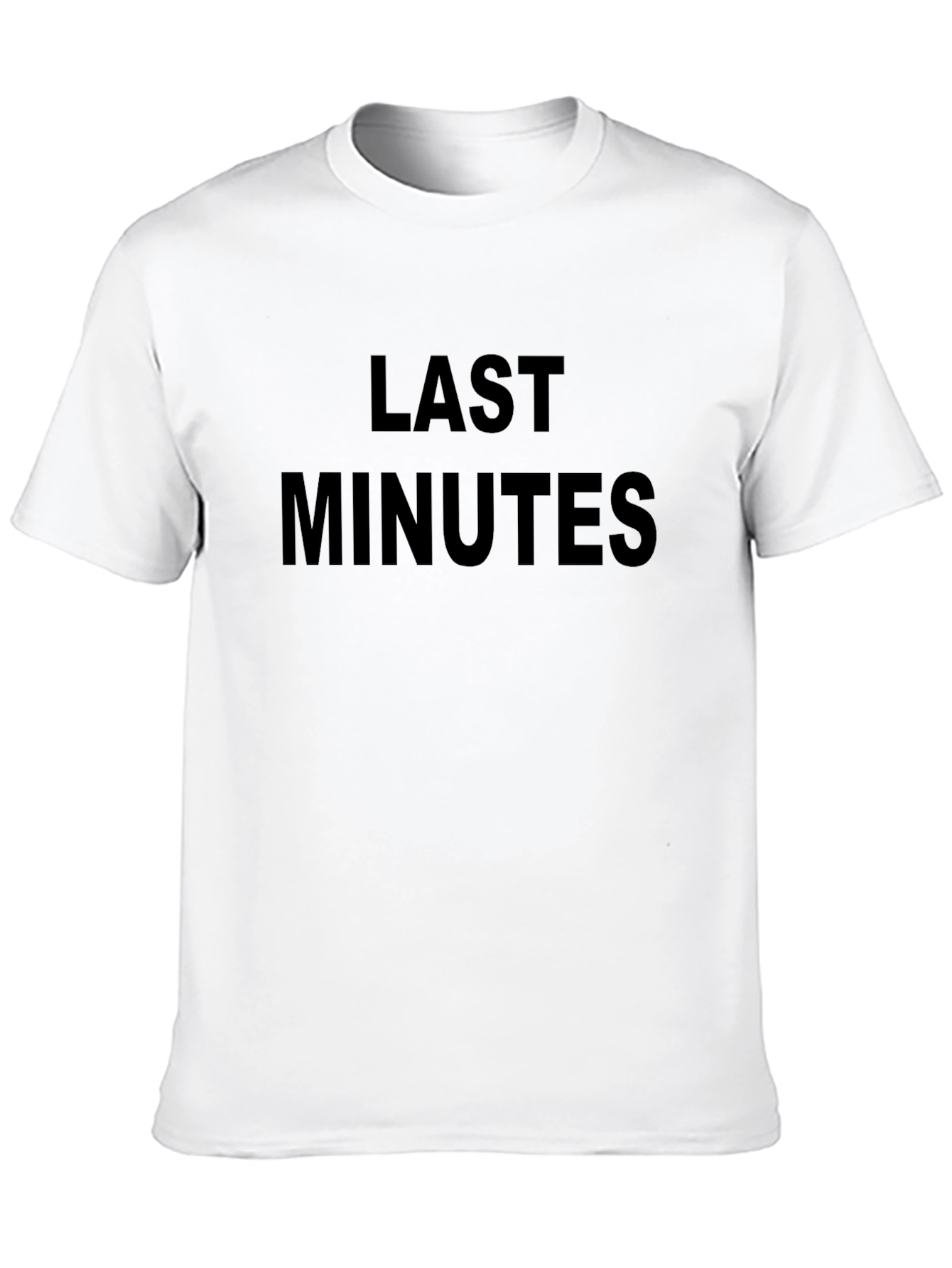 Last Minutes Black Graphic Tee