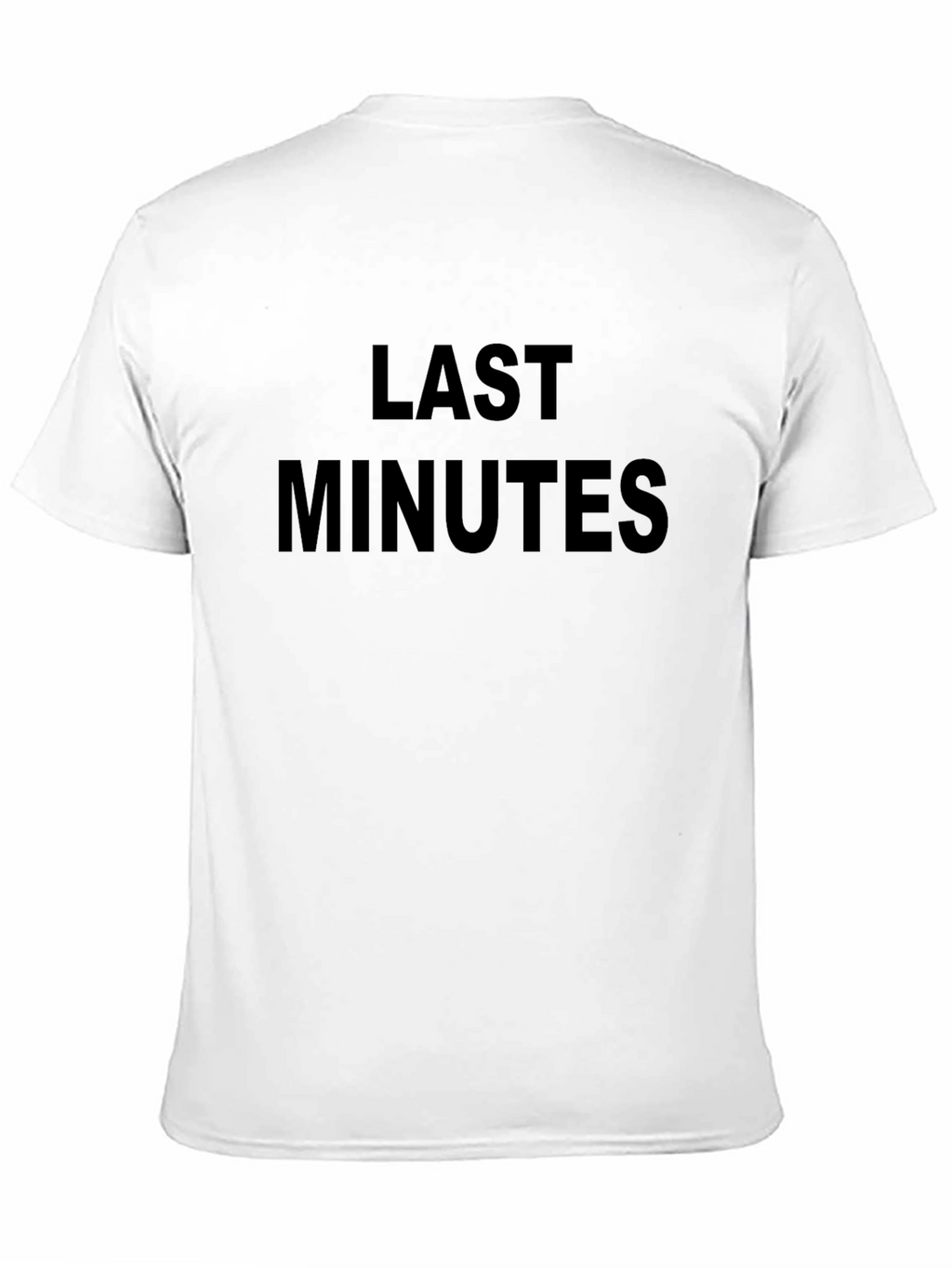 Last Minutes Black Graphic Tee