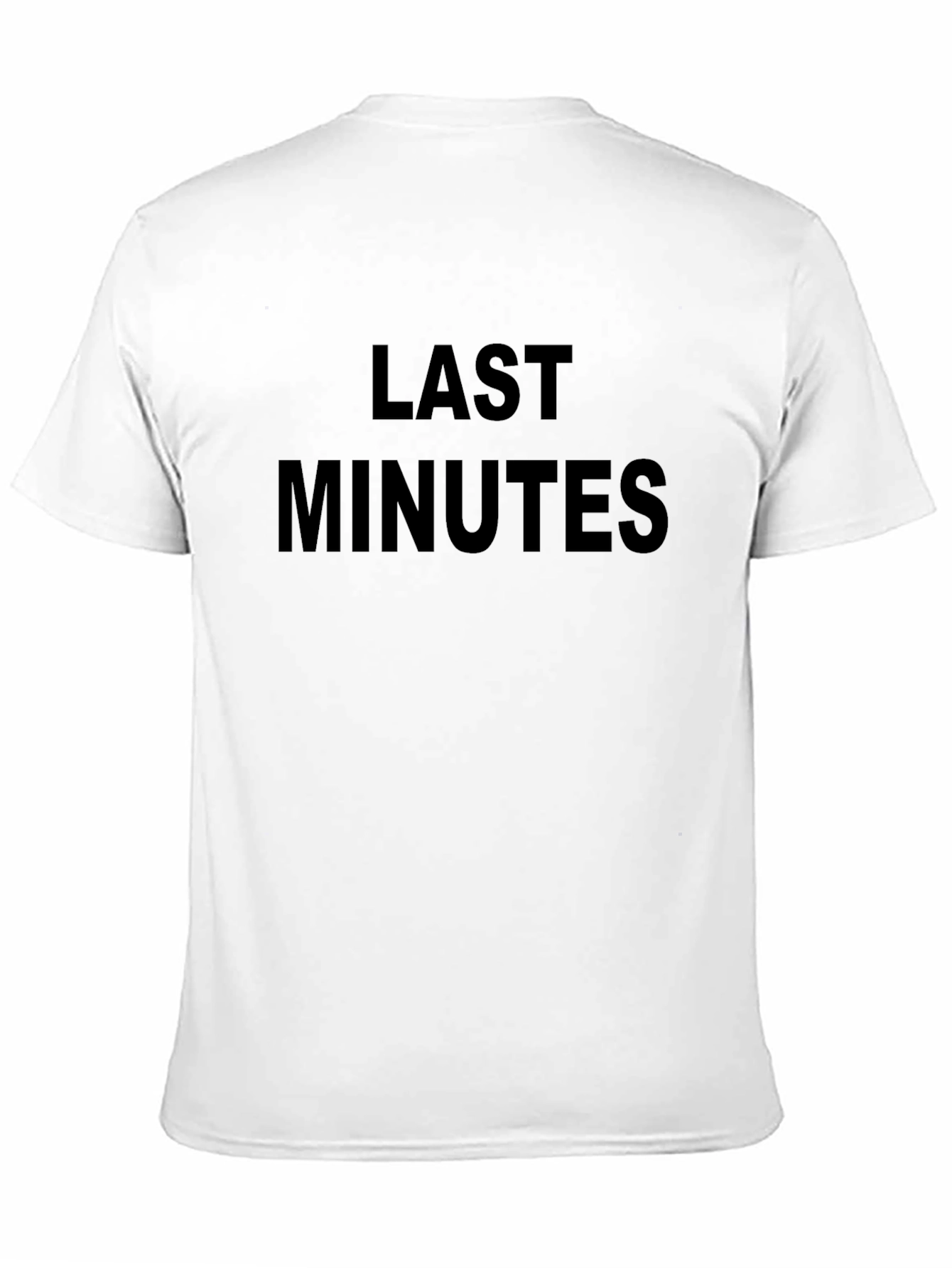 Last Minutes Black Graphic Tee
