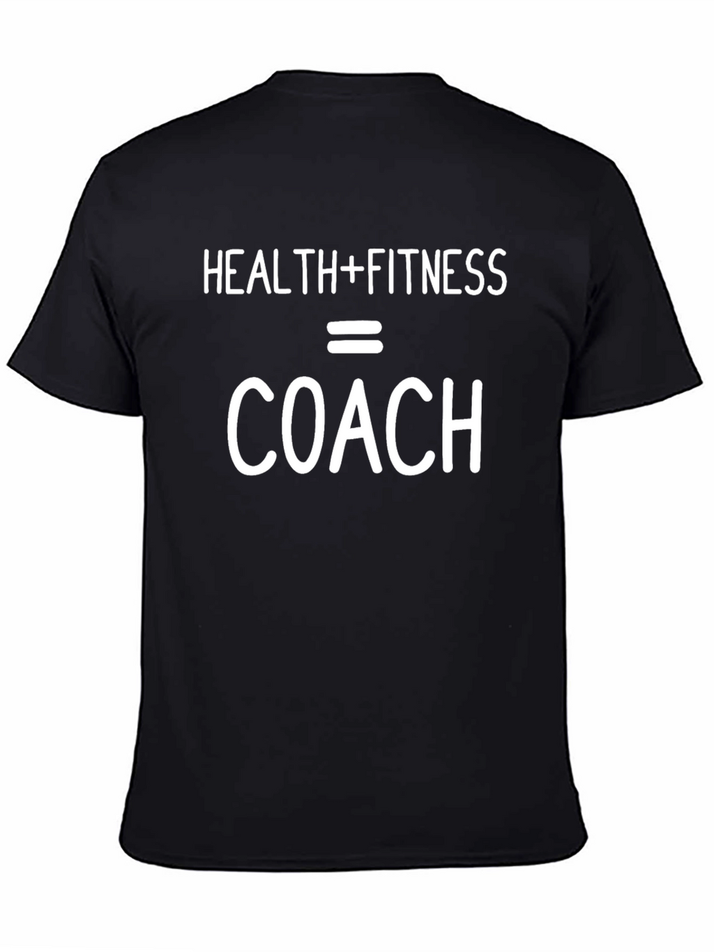 Health Fitness Coach Graphic Tee - Black