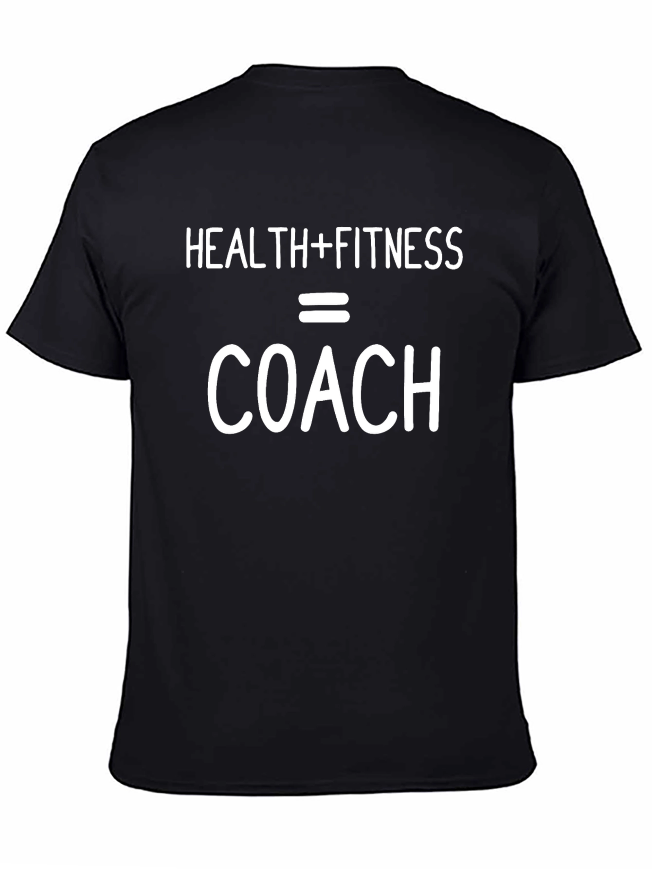 Health Fitness Coach Graphic Tee - Black