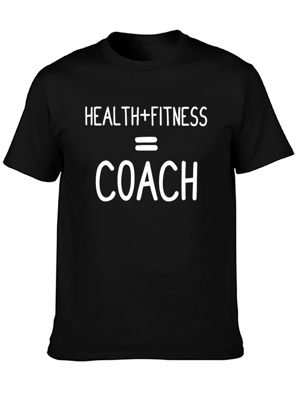 Health Fitness Coach Graphic Tee - Black