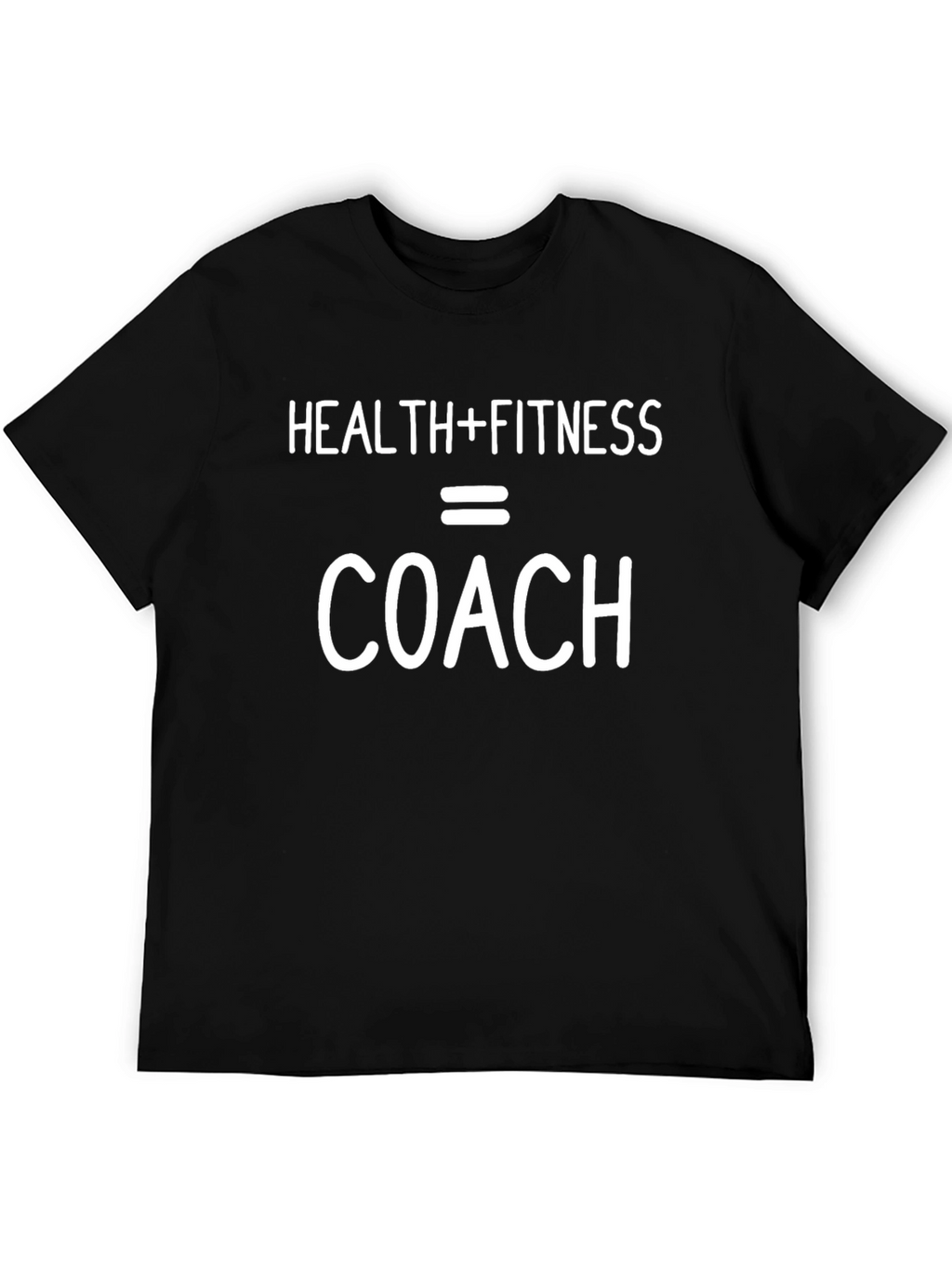 Health Fitness Coach Graphic Tee - Black