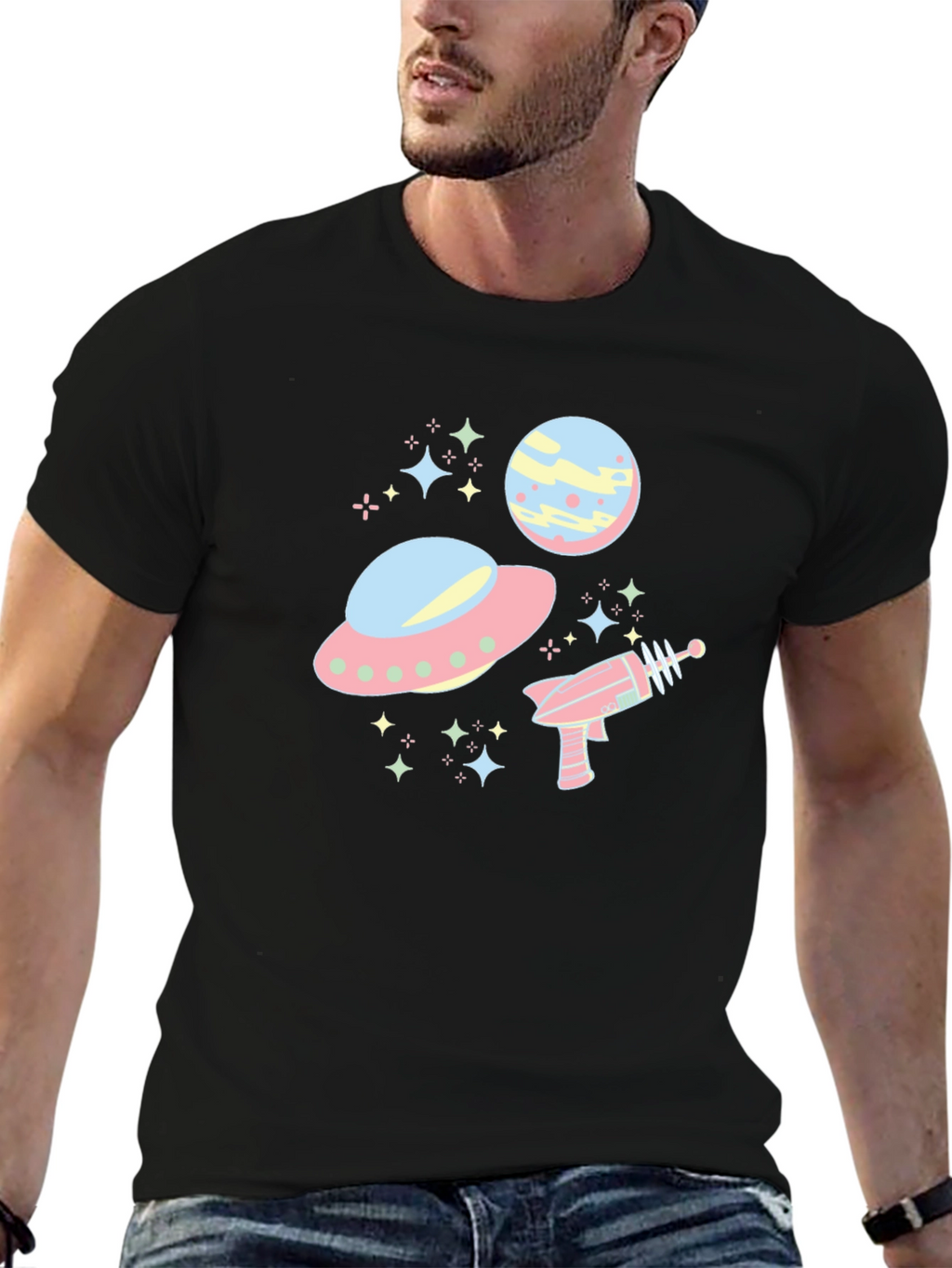 Retro Alien Spaceship T-Shirt