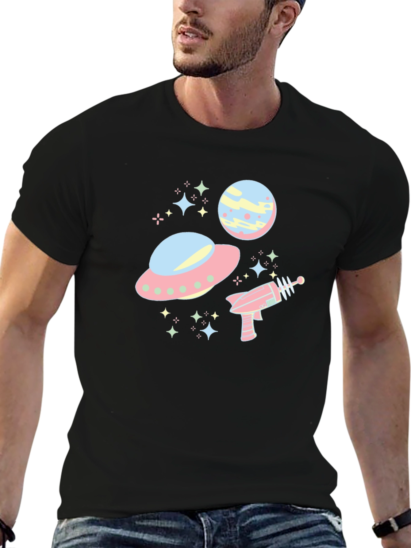 Retro Alien Spaceship T-Shirt