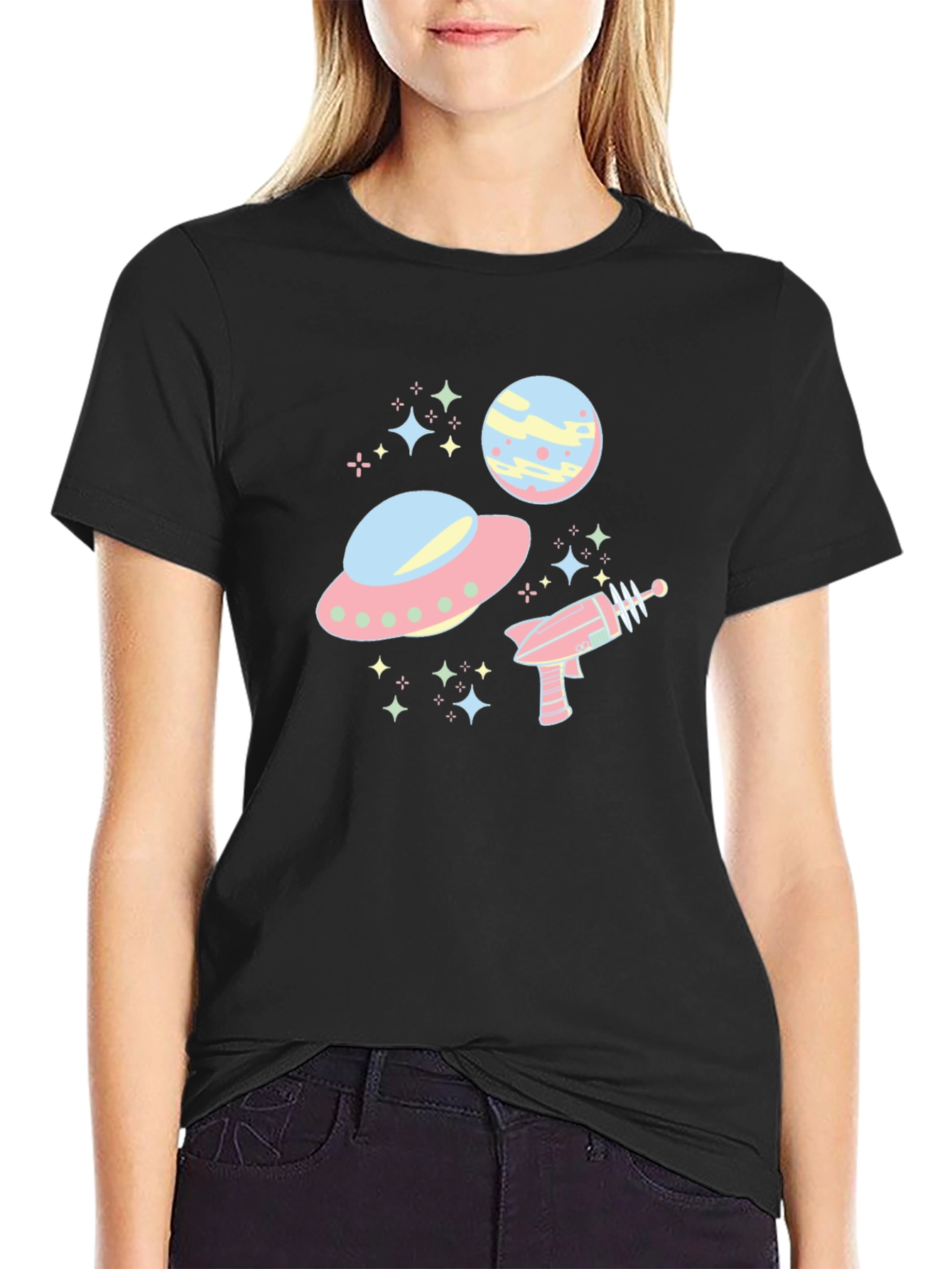 Retro Alien Spaceship T-Shirt