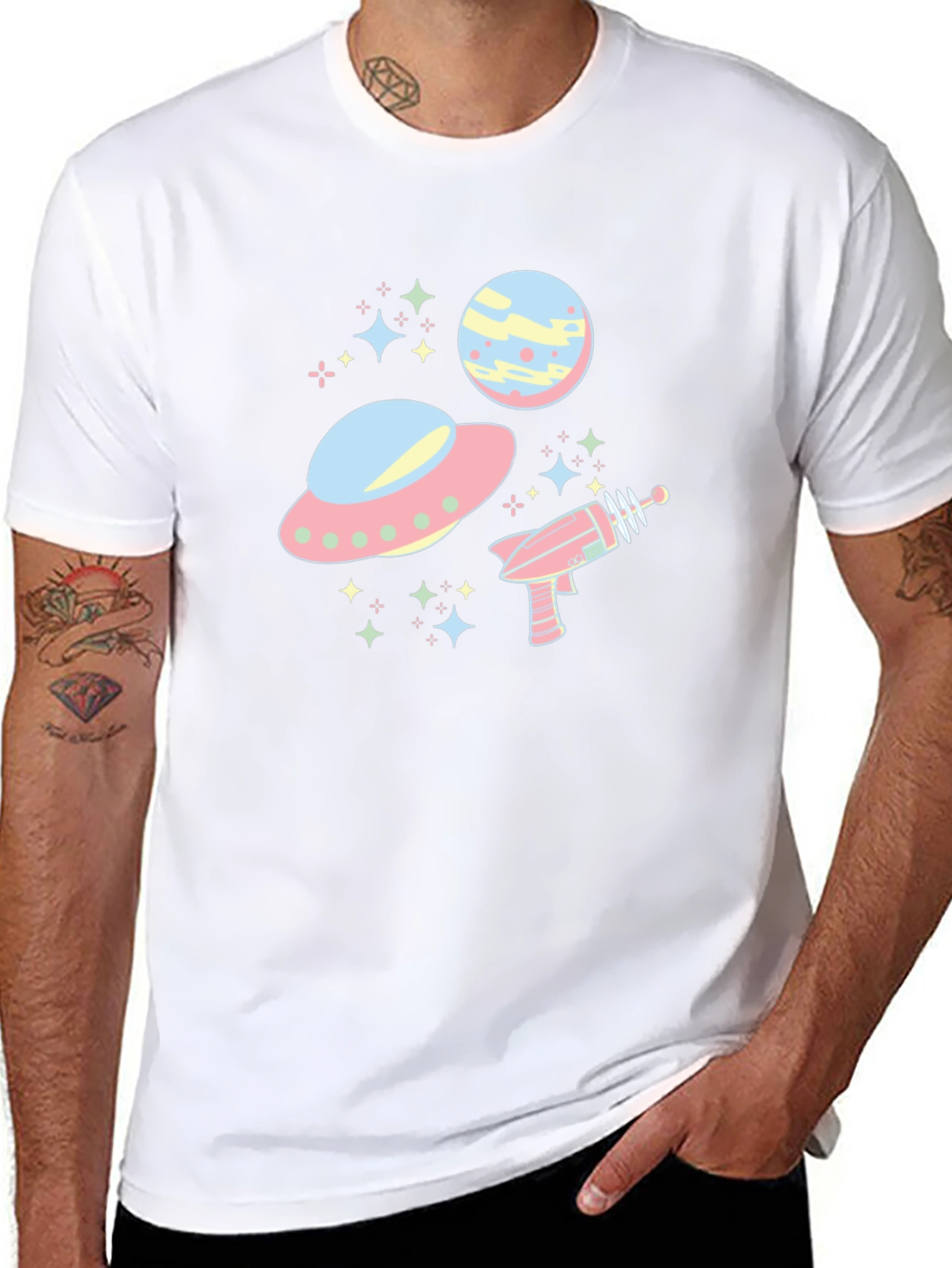 Retro Alien Spaceship T-Shirt